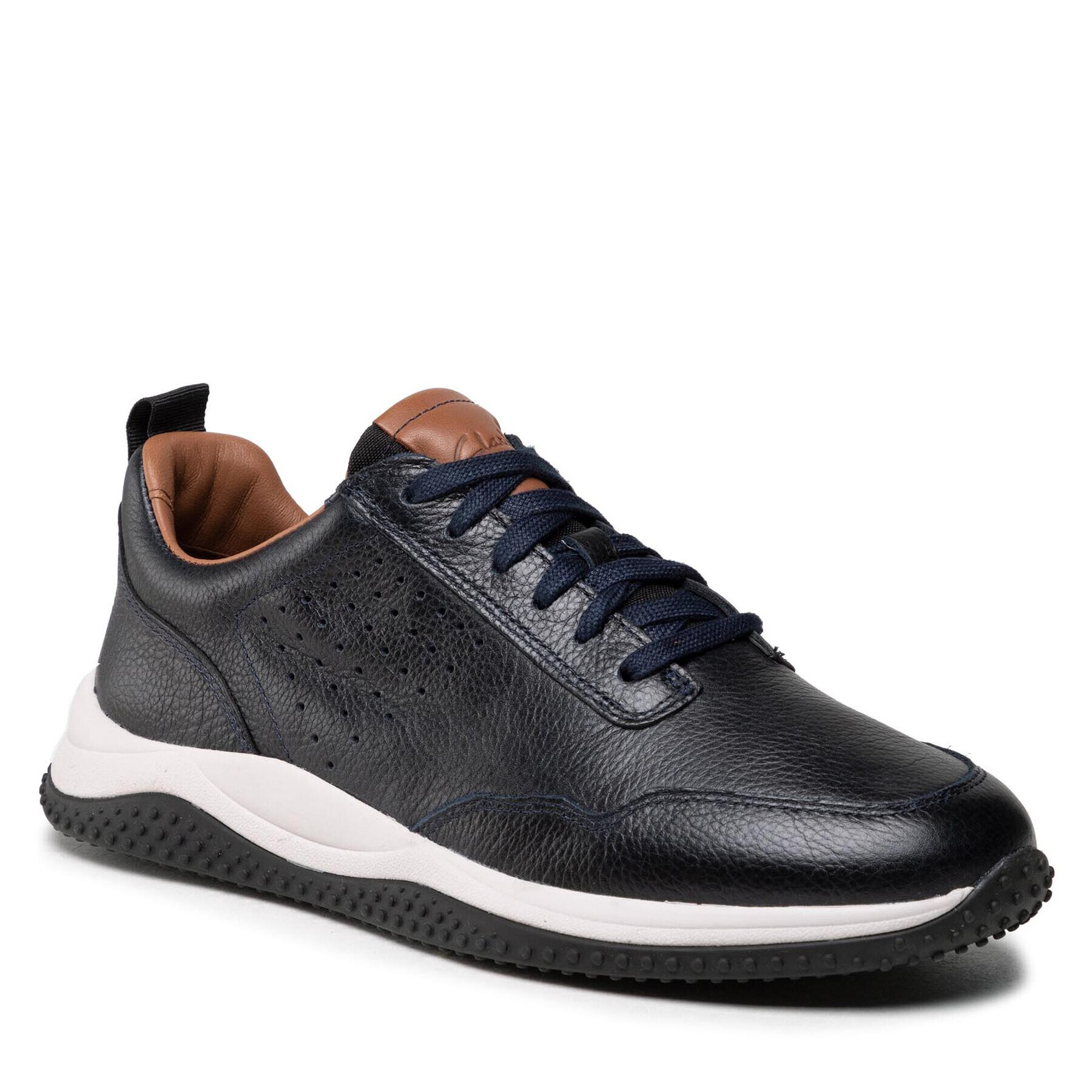 Clarks Обувки Puxton Lace 261578297 Тъмносин - Pepit.bg