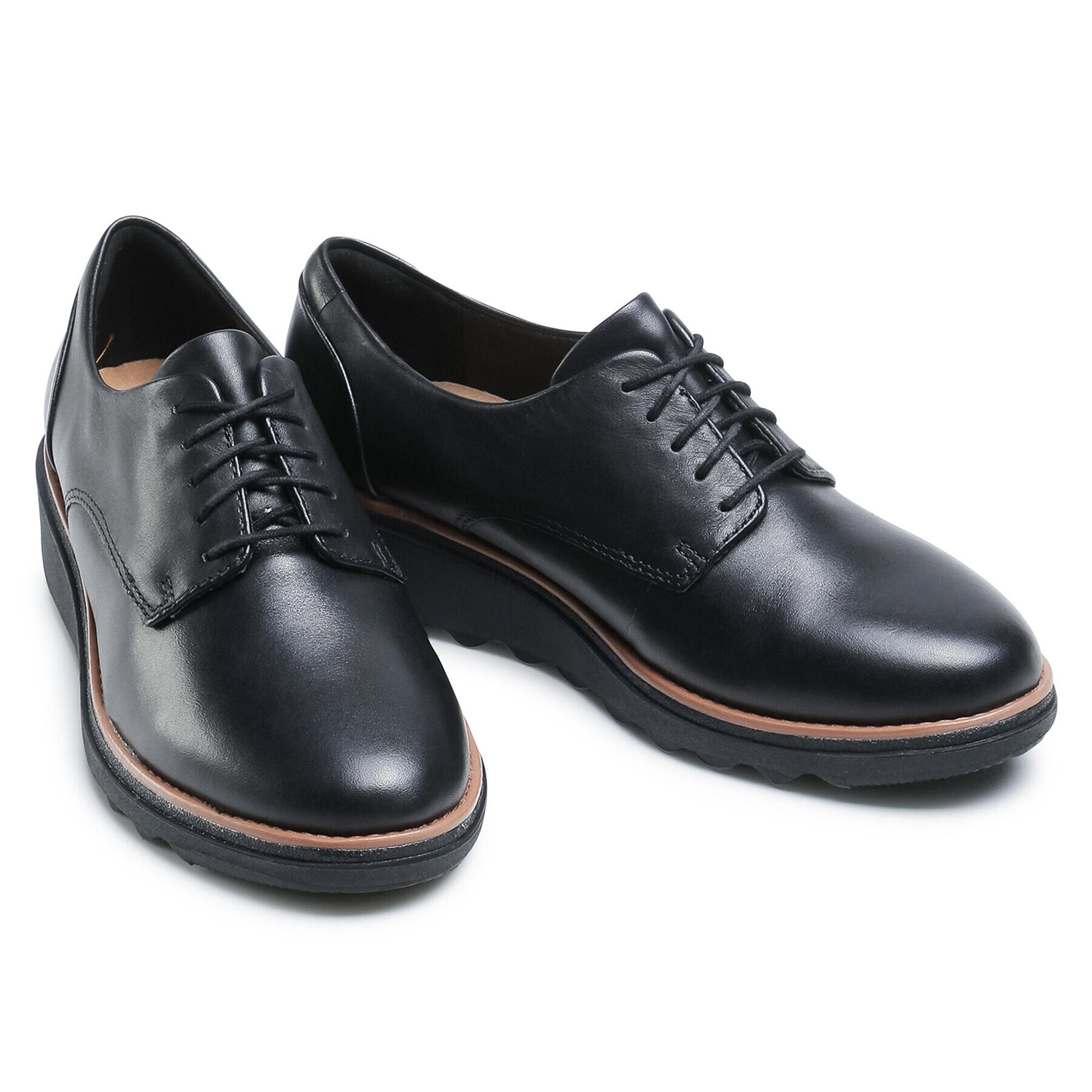 Clarks Обувки Sharon Noel 261559904 Черен - Pepit.bg