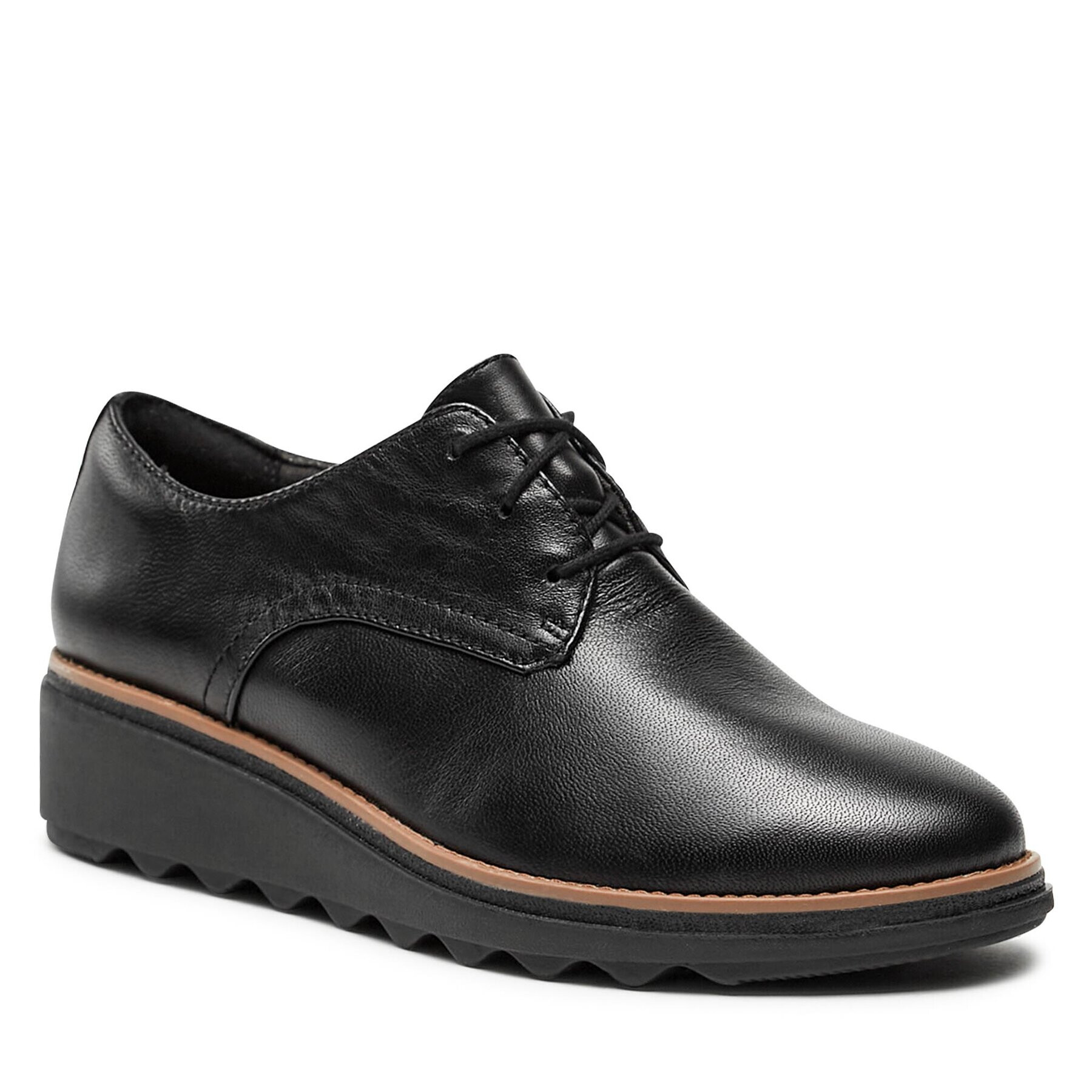 Clarks Обувки Sharon Rae 261754164 Черен - Pepit.bg