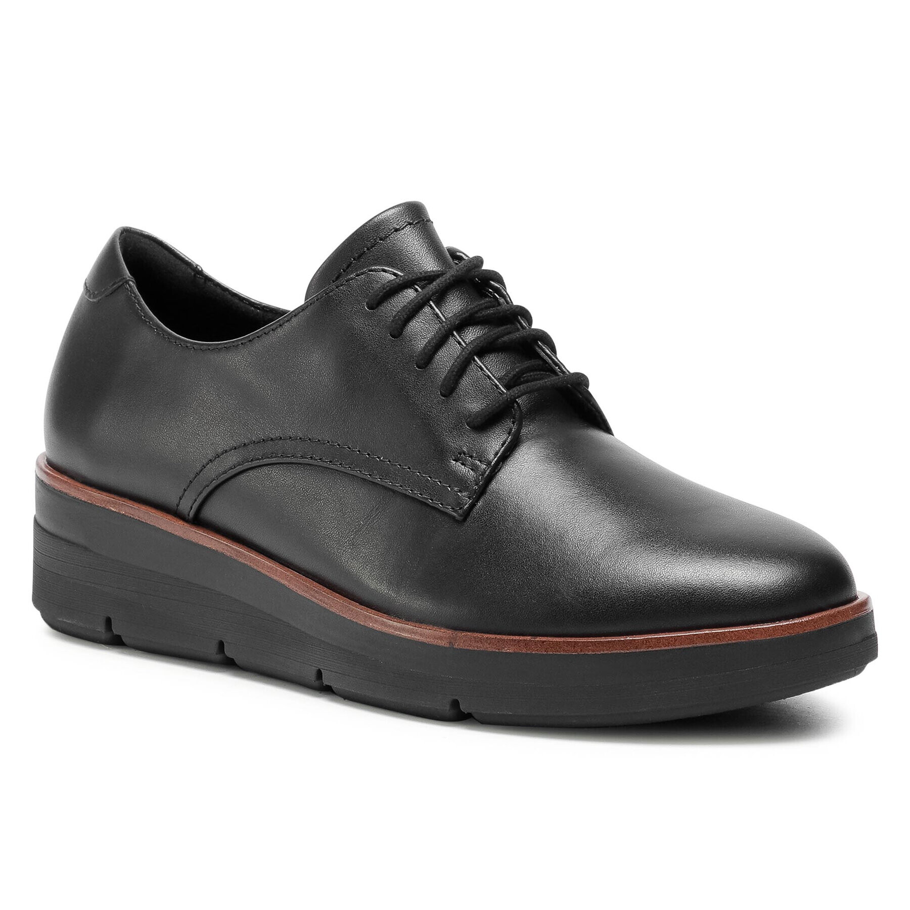 Clarks Обувки Shaylin Lace 261535934 Черен - Pepit.bg