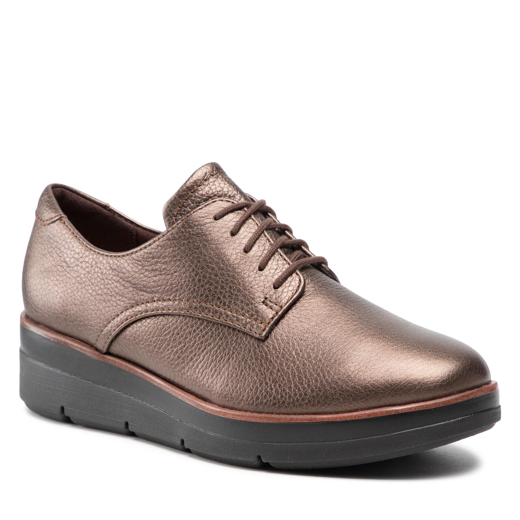 Clarks Обувки Shaylin Lace 261536504 Кафяв - Pepit.bg