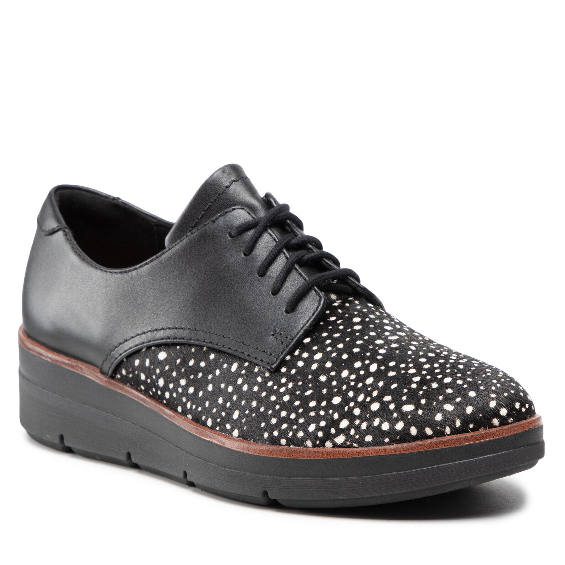 Clarks Обувки Shaylin Lace 261553394 Черен - Pepit.bg