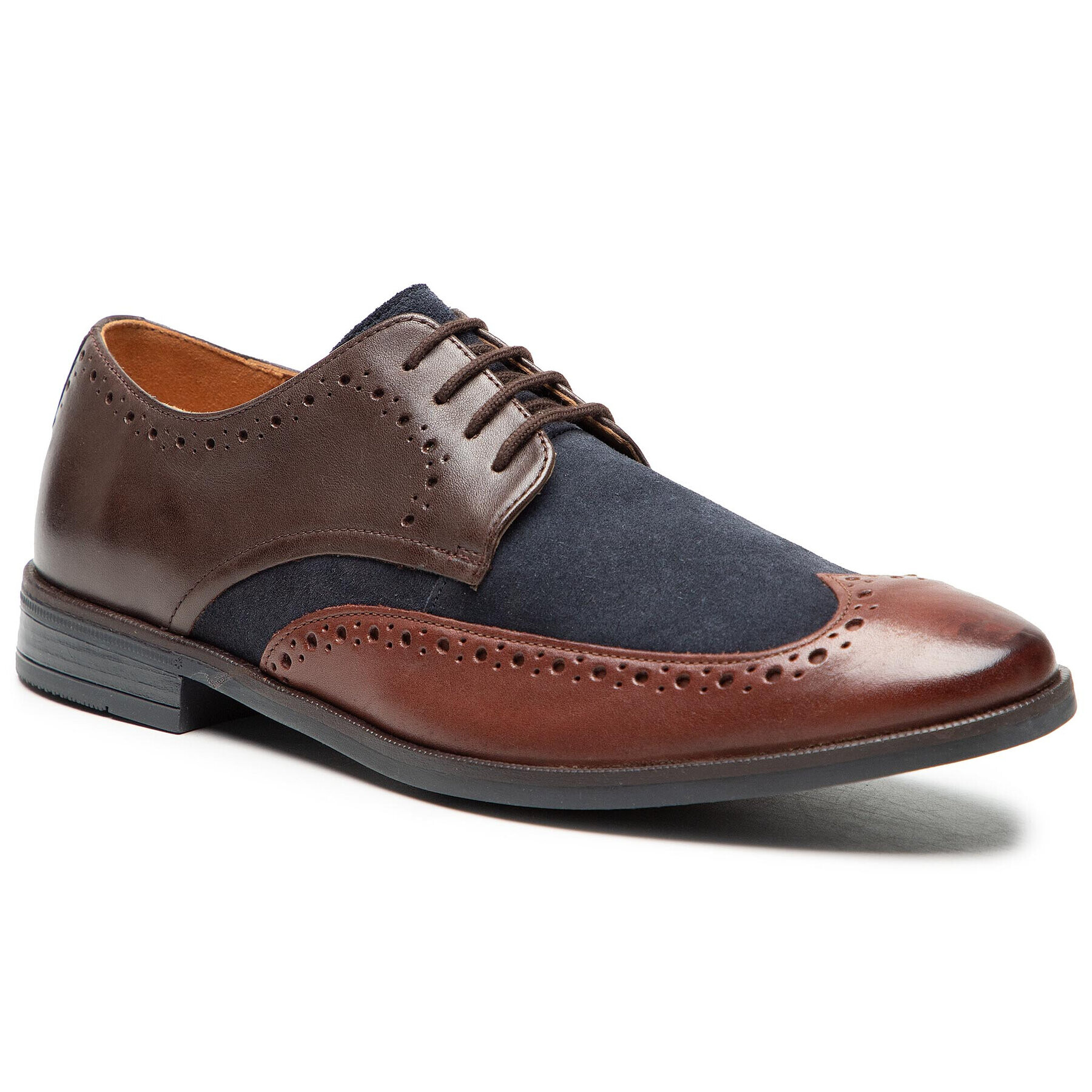 Clarks Обувки Stanford Limit 261565977 Тъмносин - Pepit.bg