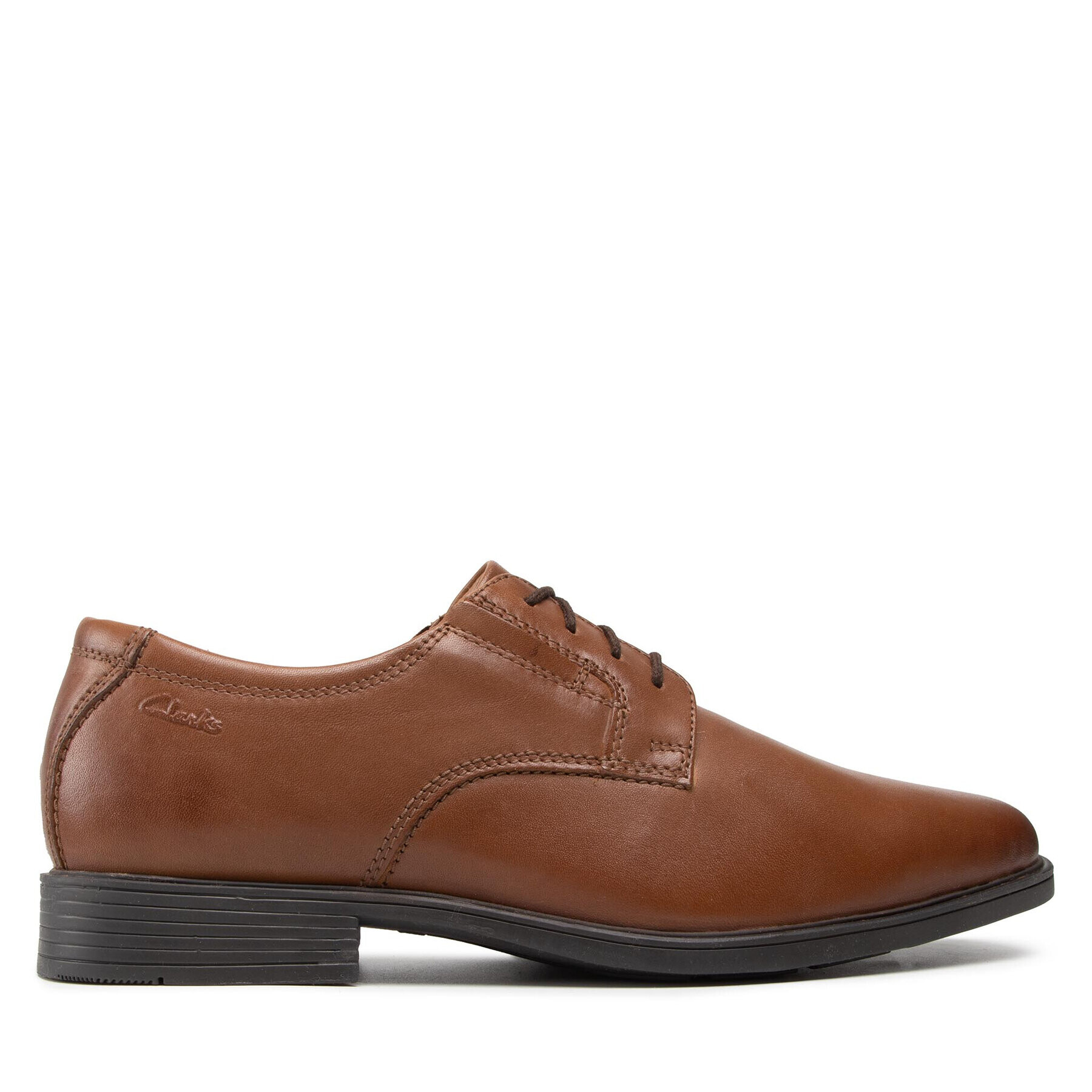 Clarks Обувки Tilden Plain 261300977 Кафяв - Pepit.bg