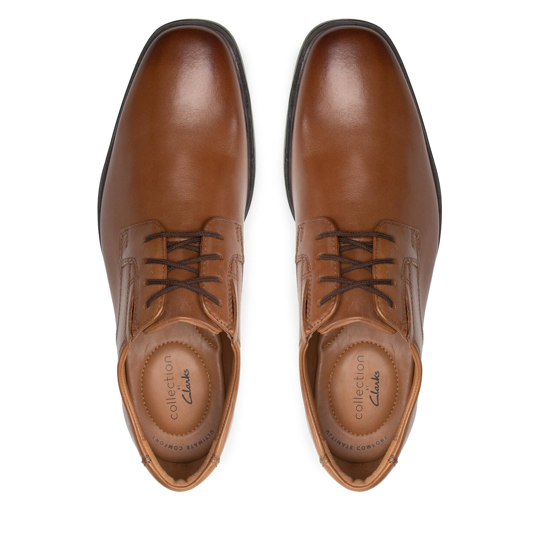 Clarks Обувки Tilden Plain 261300977 Кафяв - Pepit.bg