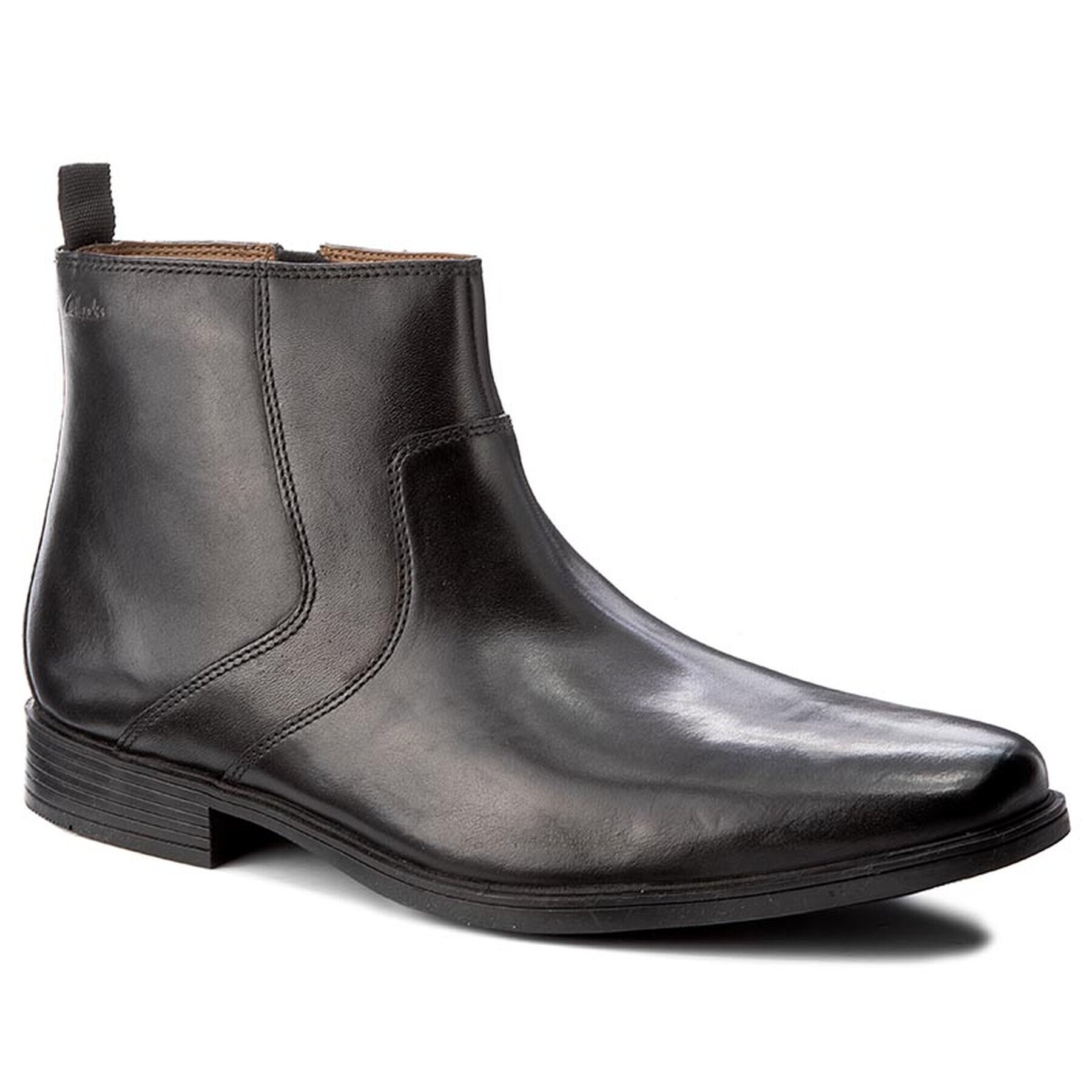 Clarks Обувки Tilden Zip 261277297 Черен - Pepit.bg