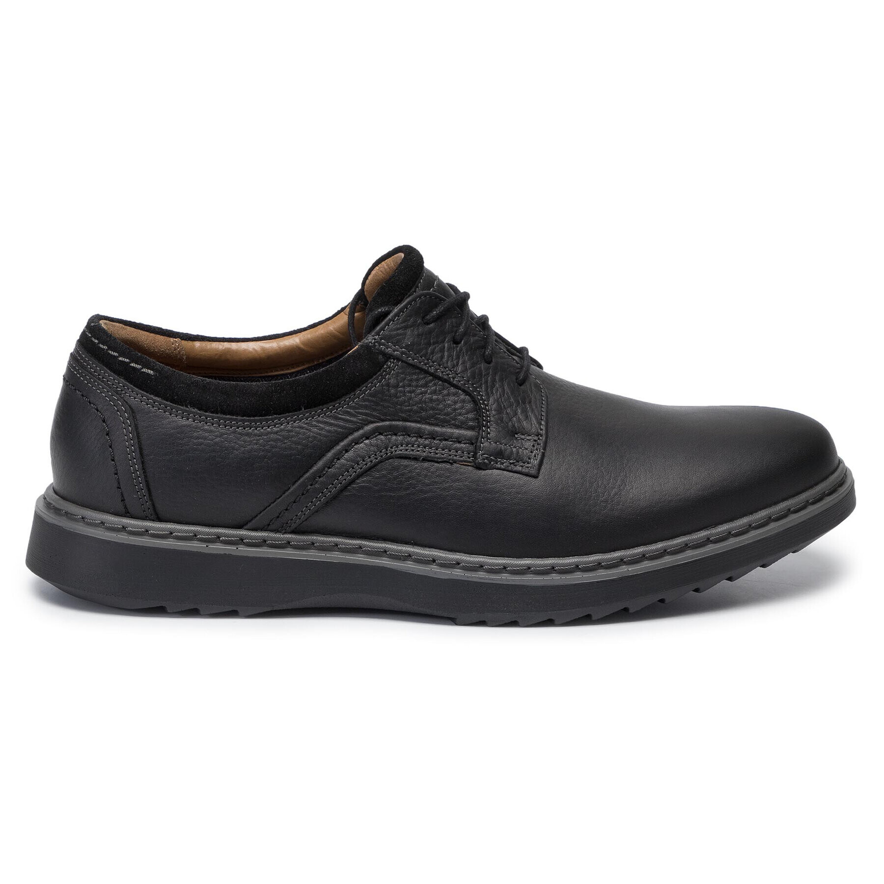 Clarks Обувки Un Geo Lace 261368097 Черен - Pepit.bg