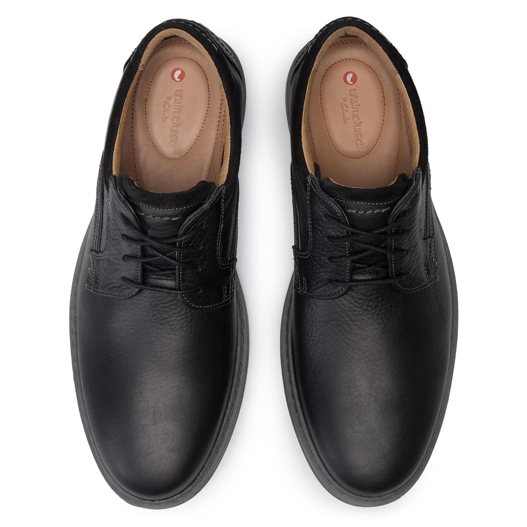 Clarks Обувки Un Geo Lace 261368097 Черен - Pepit.bg