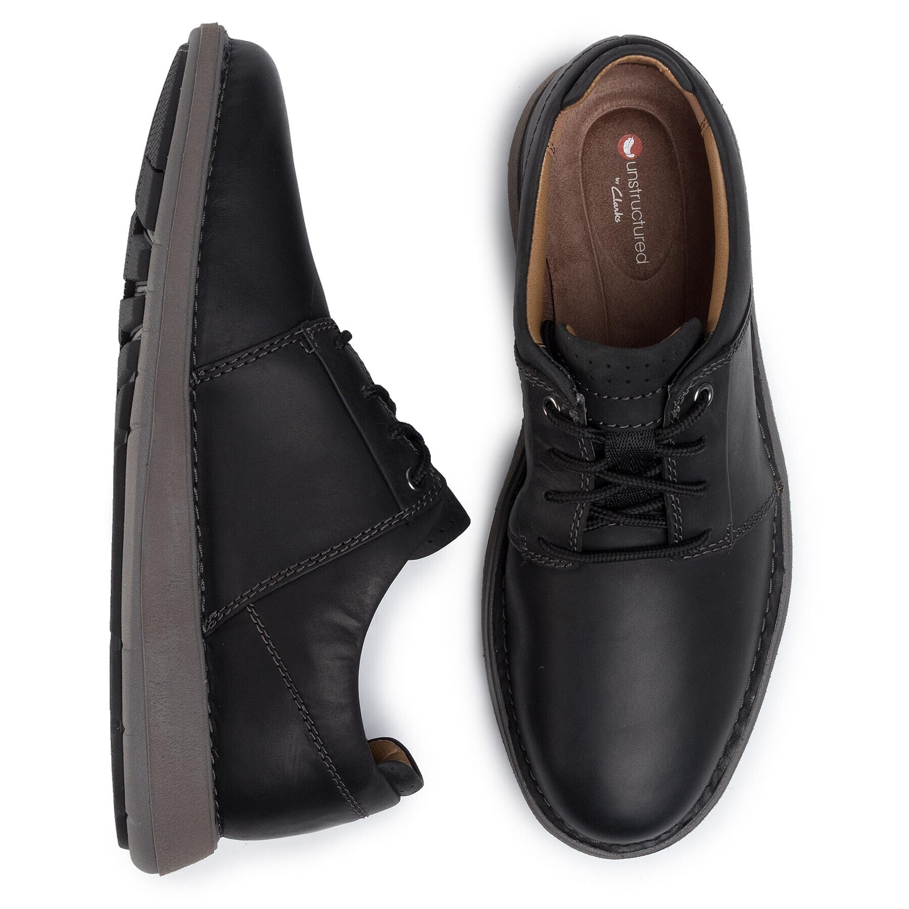 Clarks Обувки Un Larvik Lace 261445777 Черен - Pepit.bg