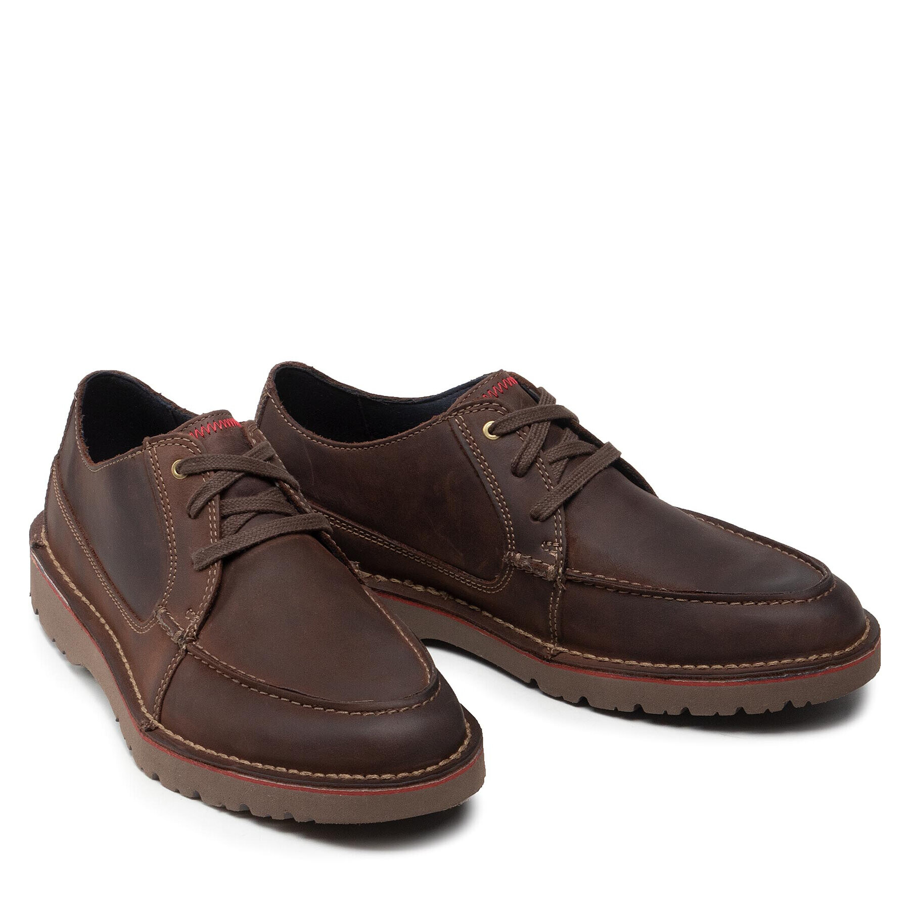 Clarks Обувки Vargo Vibe 261448227 Кафяв - Pepit.bg