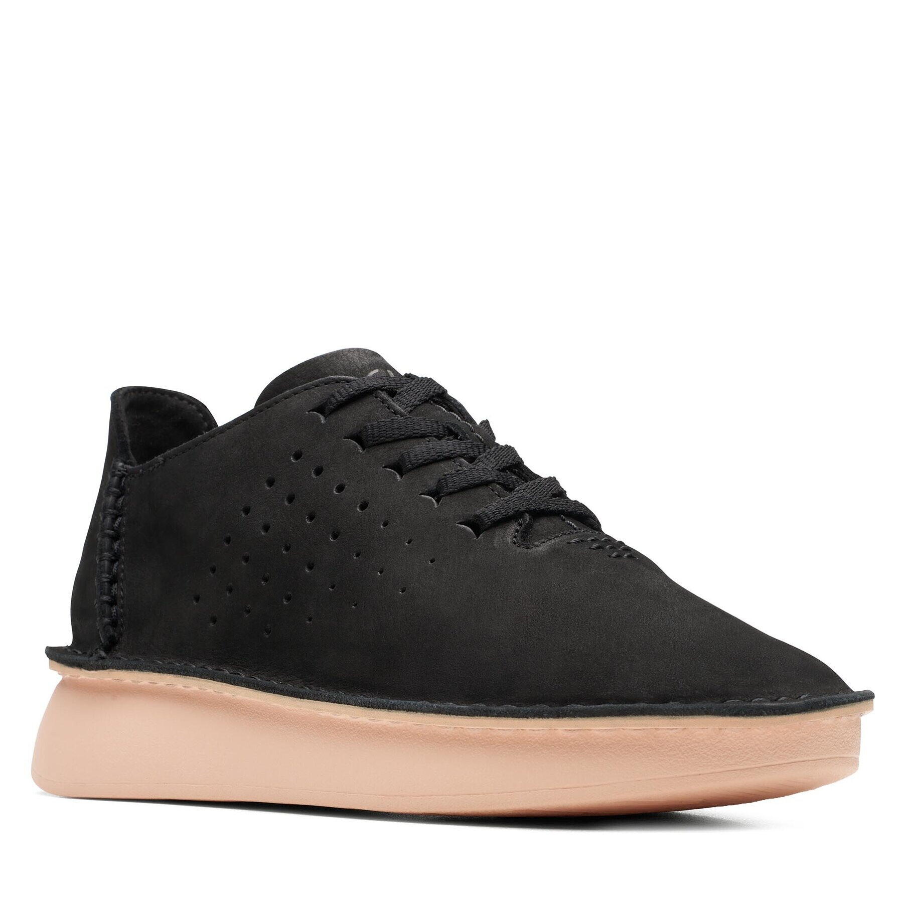 Clarks Обувки Velhill Etch Черен - Pepit.bg