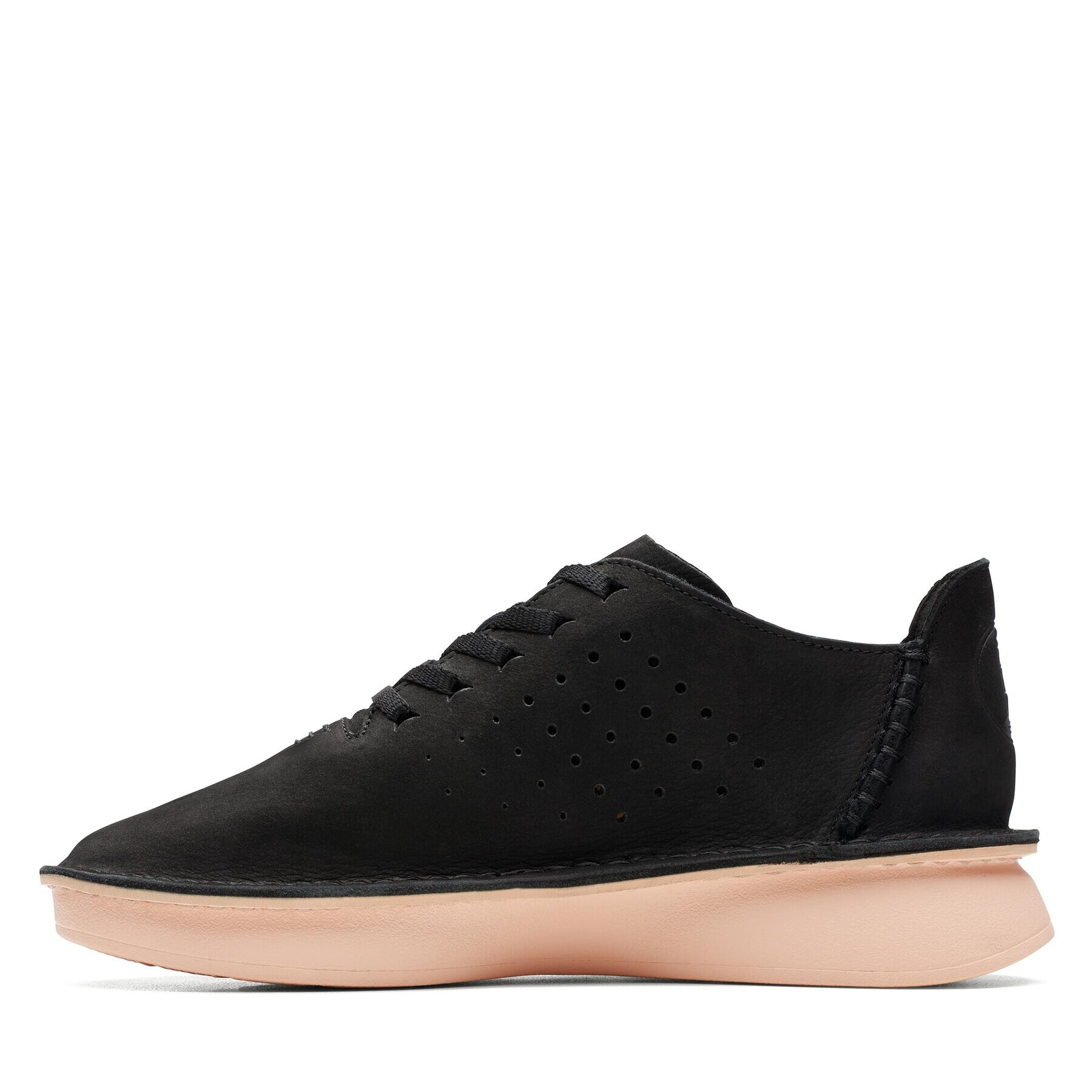Clarks Обувки Velhill Etch Черен - Pepit.bg