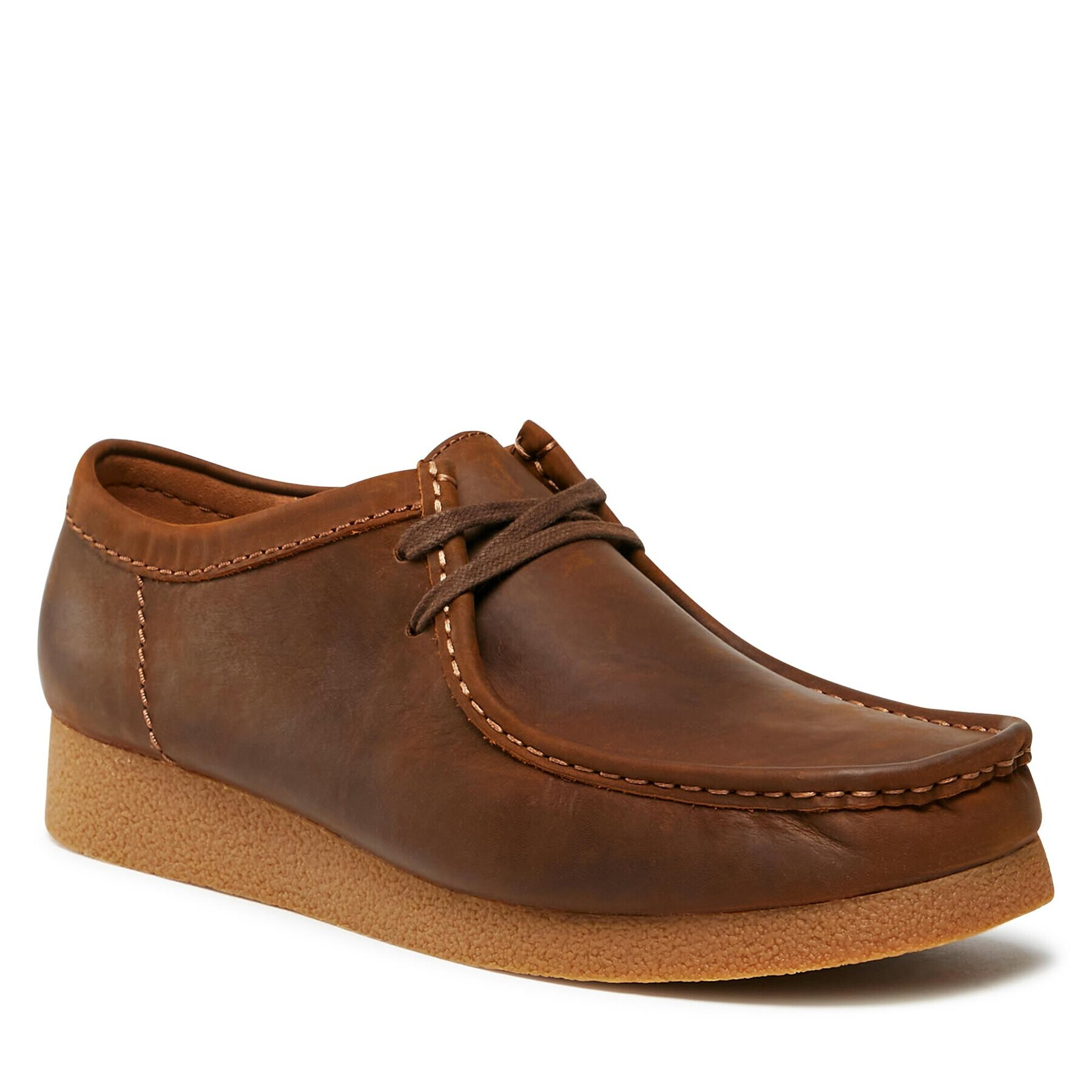 Clarks Обувки Wallabee Evo 261728197 Кафяв - Pepit.bg