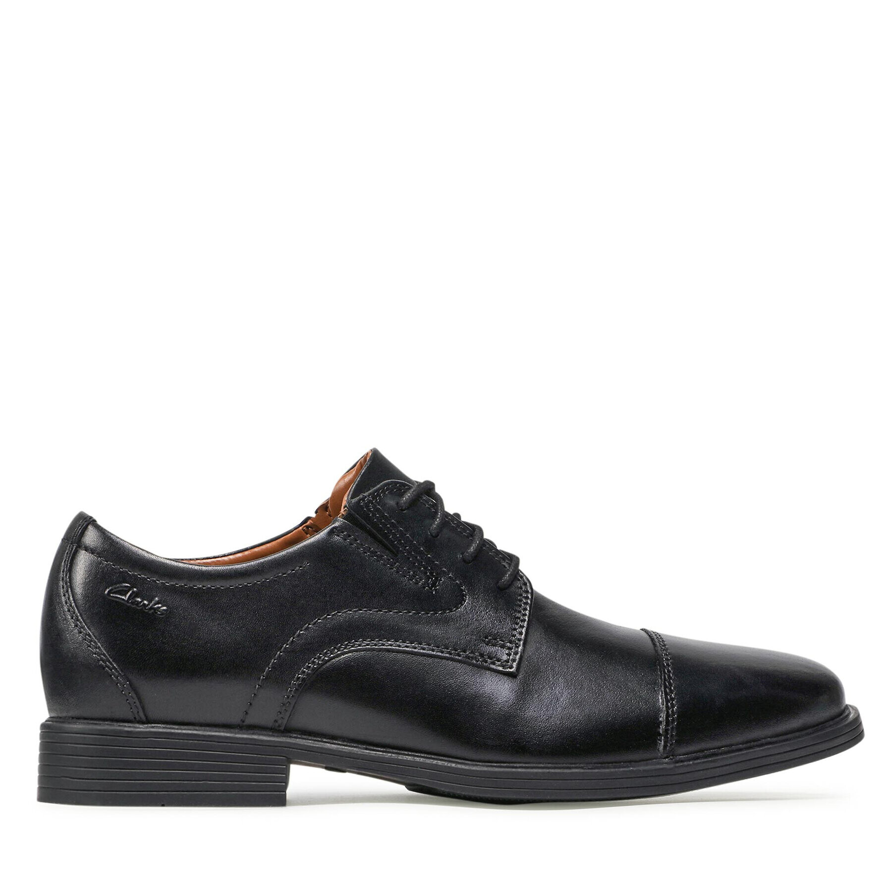 Clarks Обувки Whiddon Cap 261529127 Черен - Pepit.bg