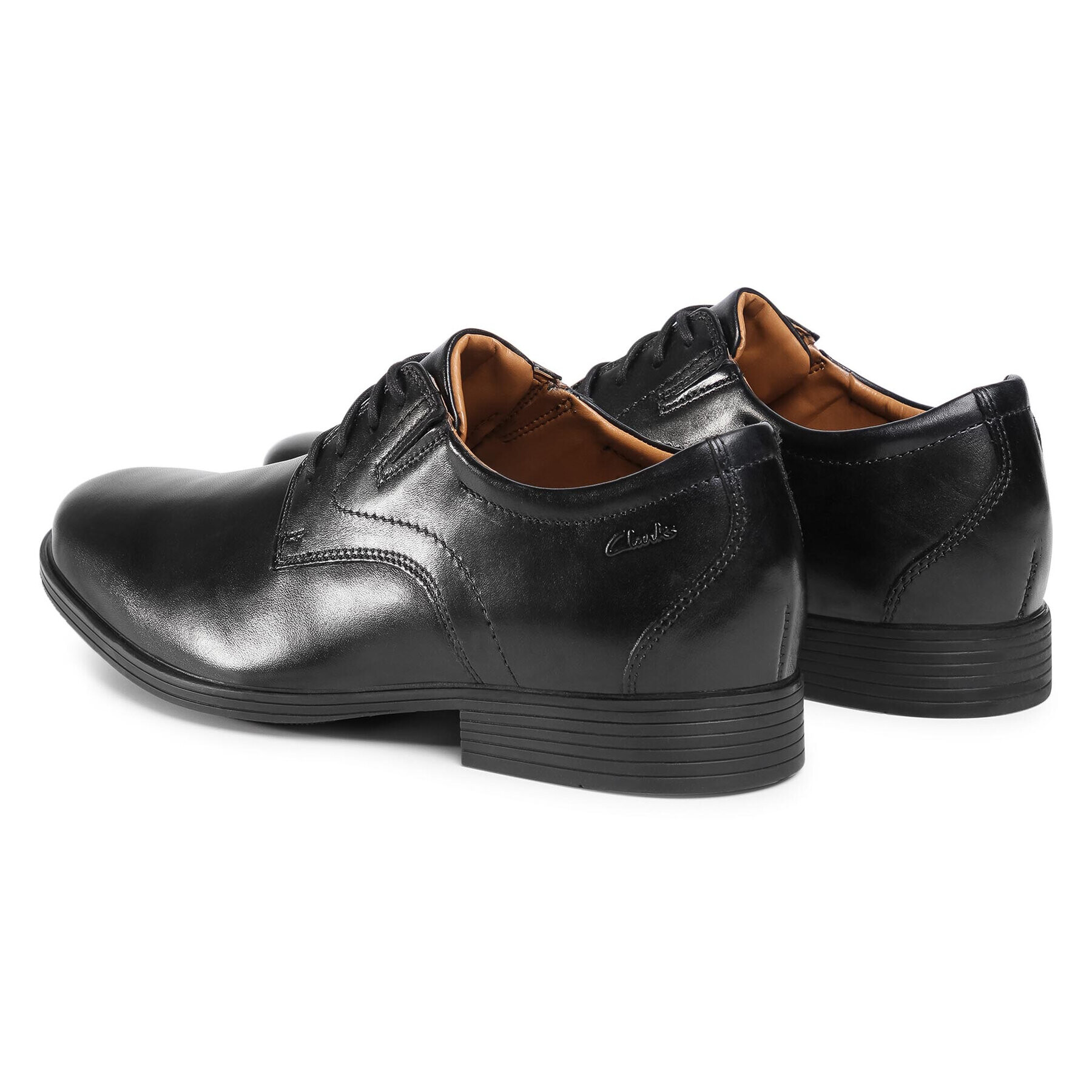 Clarks Обувки Whiddon Plain 261529187 Черен - Pepit.bg