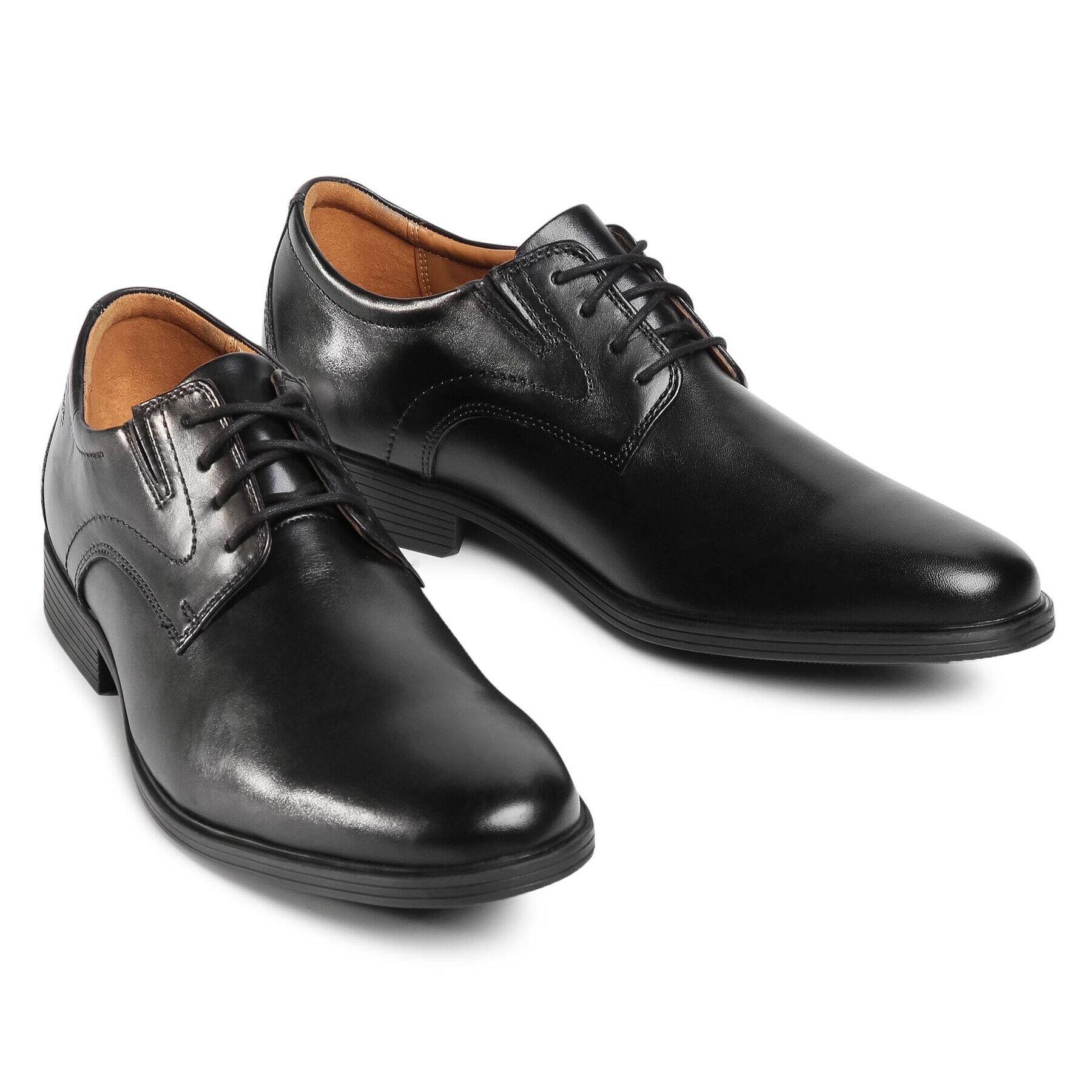 Clarks Обувки Whiddon Plain 261529187 Черен - Pepit.bg