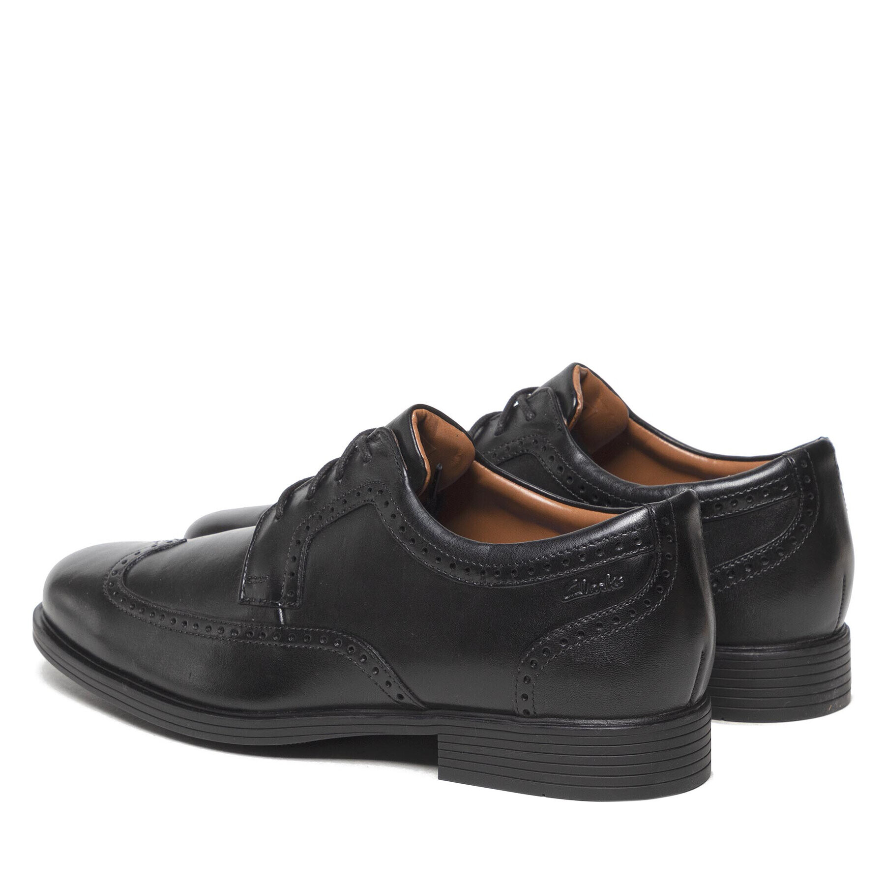 Clarks Обувки Whiddon Wing 261580097 Черен - Pepit.bg