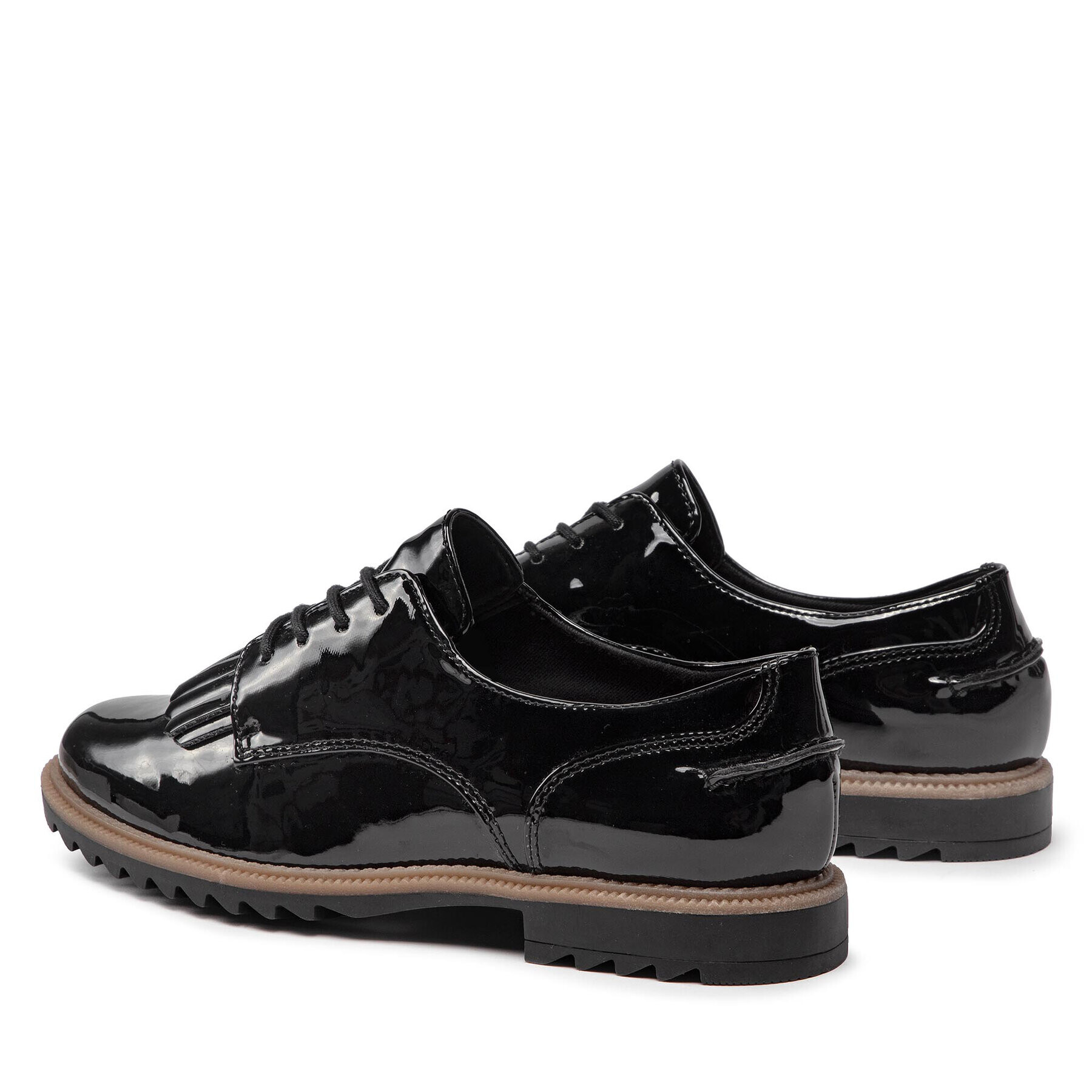Clarks Оксфордки Griffin Mabel 261555484 Черен - Pepit.bg
