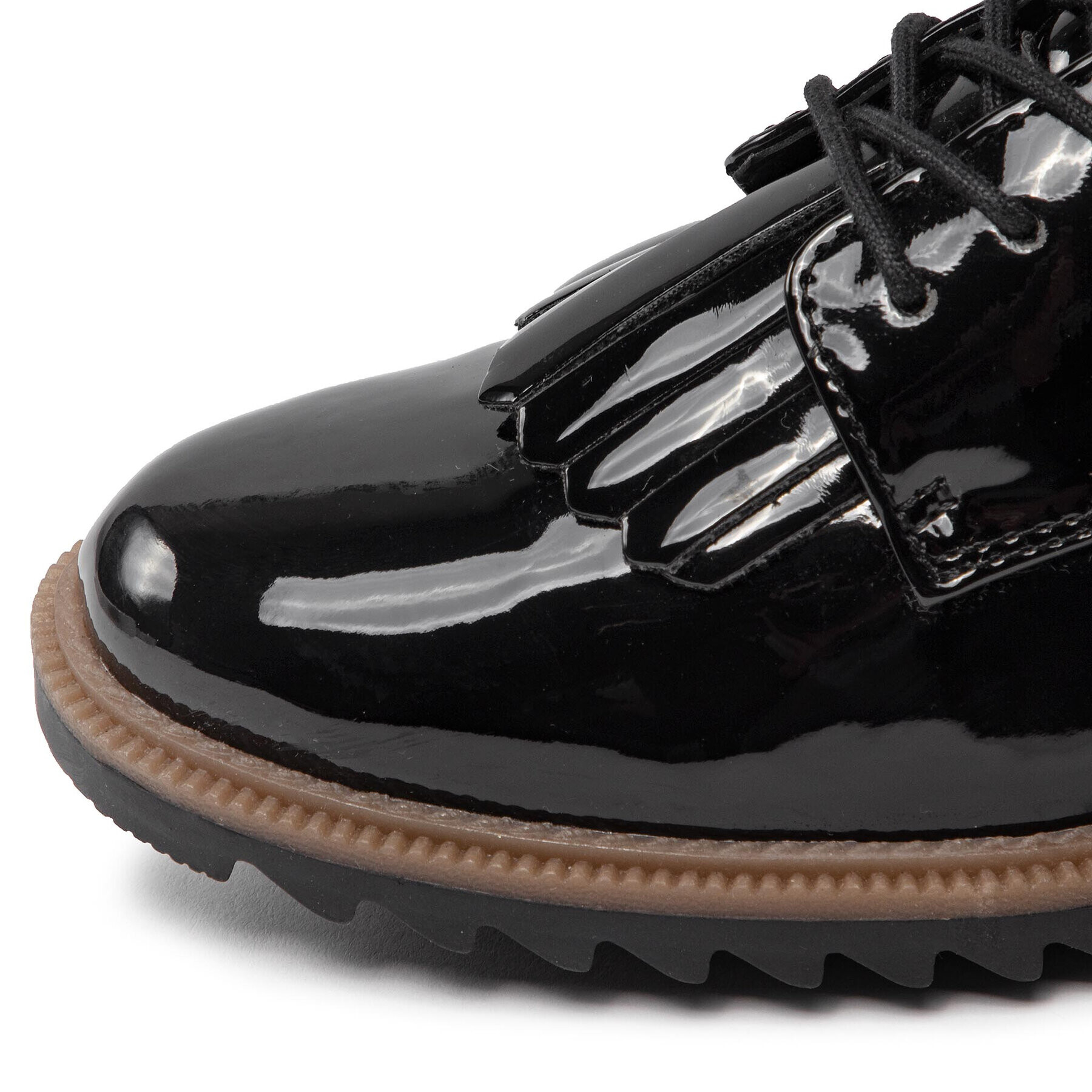 Clarks Оксфордки Griffin Mabel 261555484 Черен - Pepit.bg
