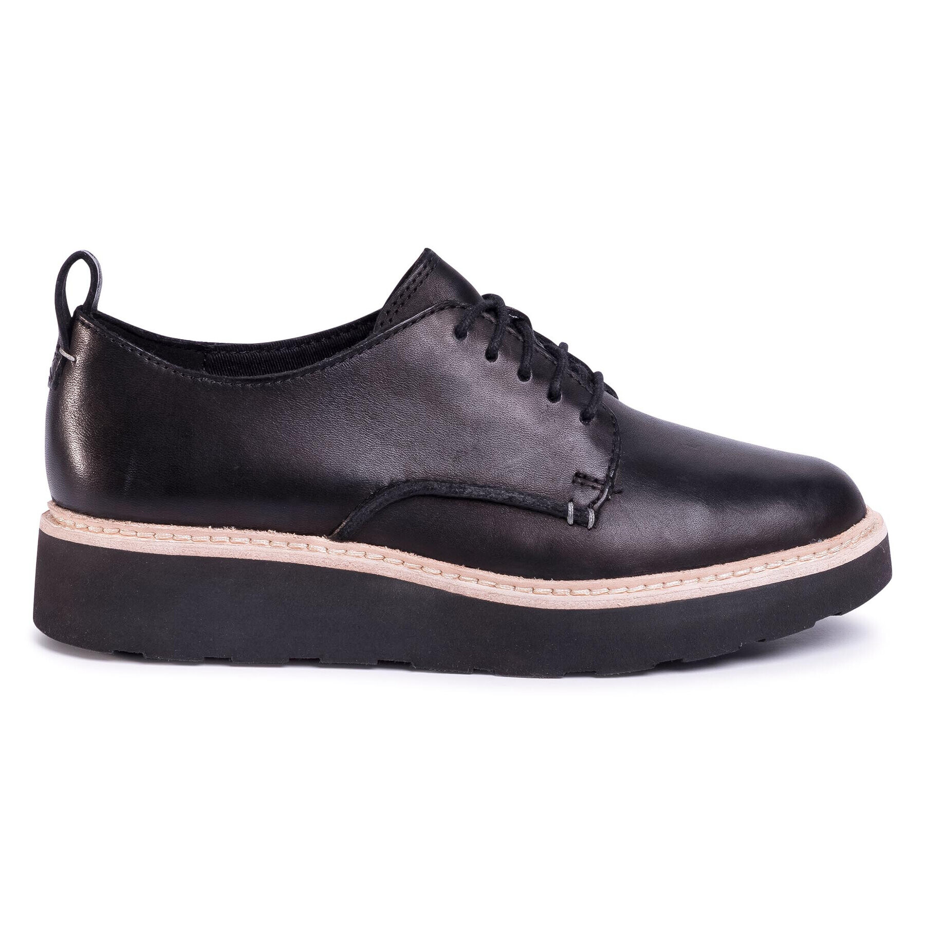 Clarks Оксфордки Trace Walk 261502224 Черен - Pepit.bg