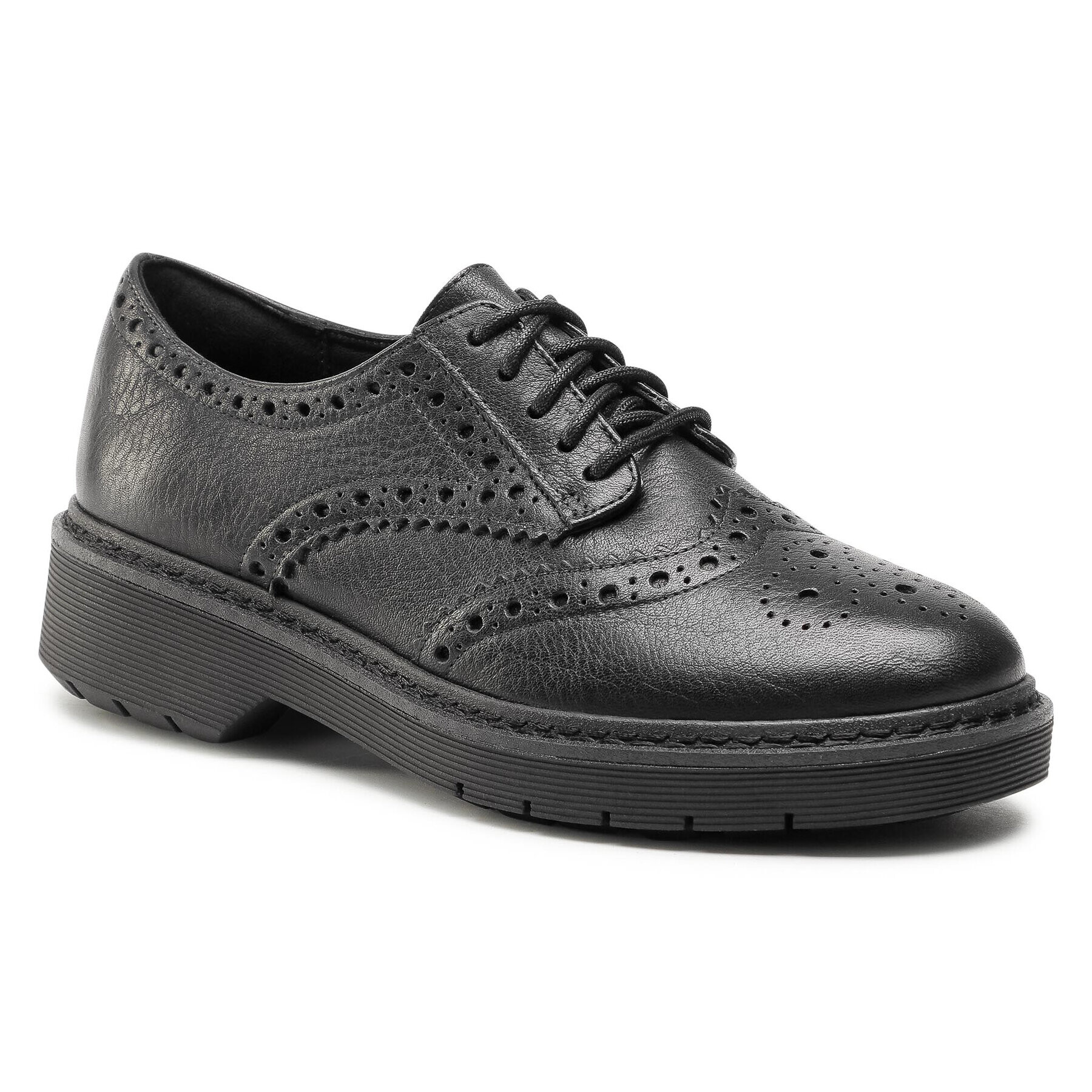 Clarks Оксфордки Witcombe Echo 261560884 Черен - Pepit.bg