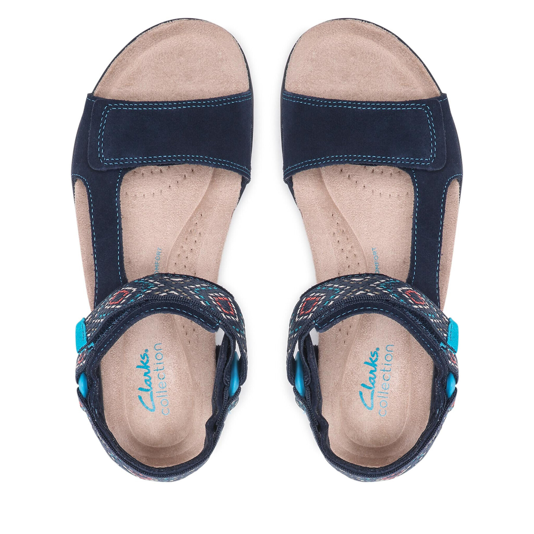 Clarks Сандали Amanda Step 261650954 Тъмносин - Pepit.bg