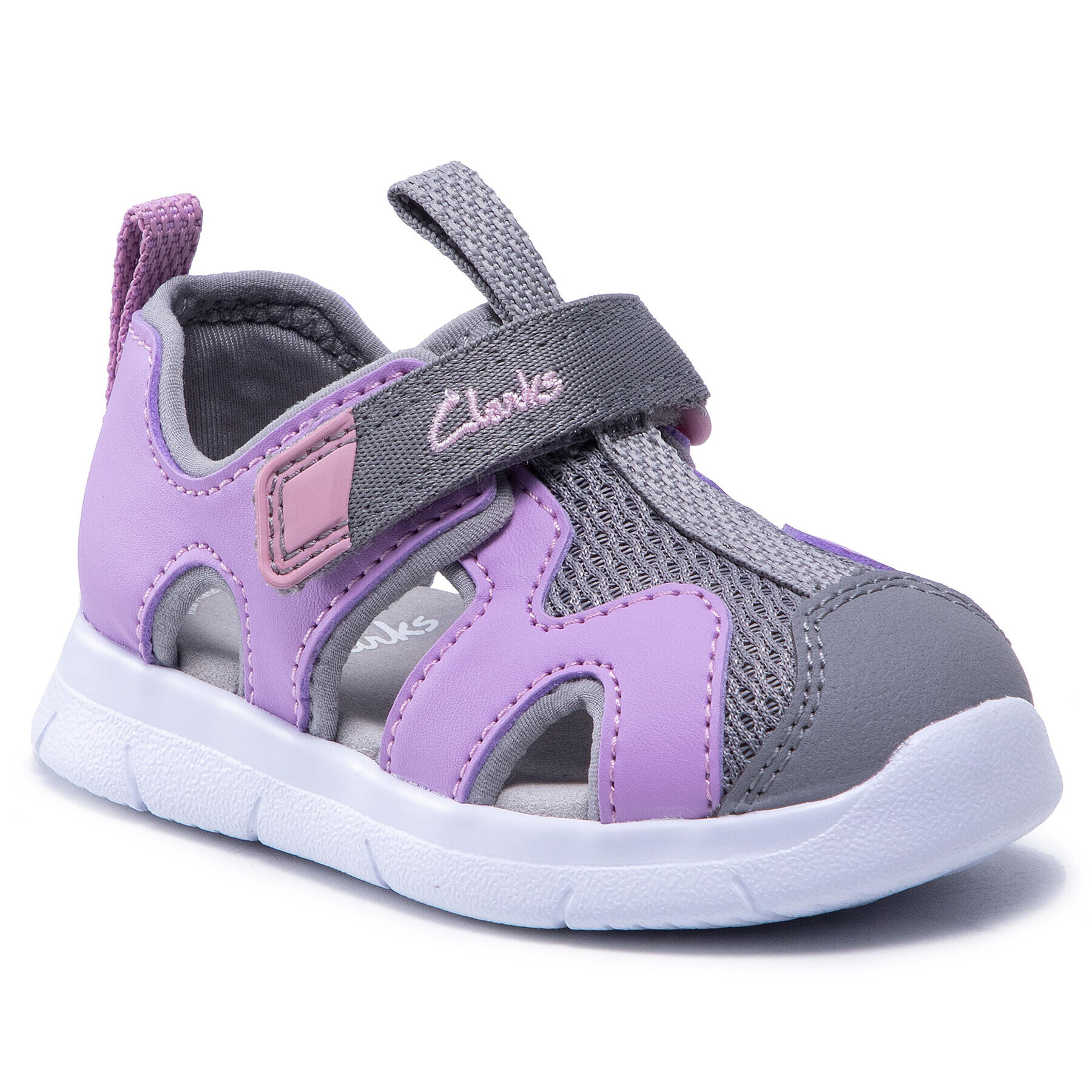 Clarks Сандали Ath Surf T 261566516 Виолетов - Pepit.bg