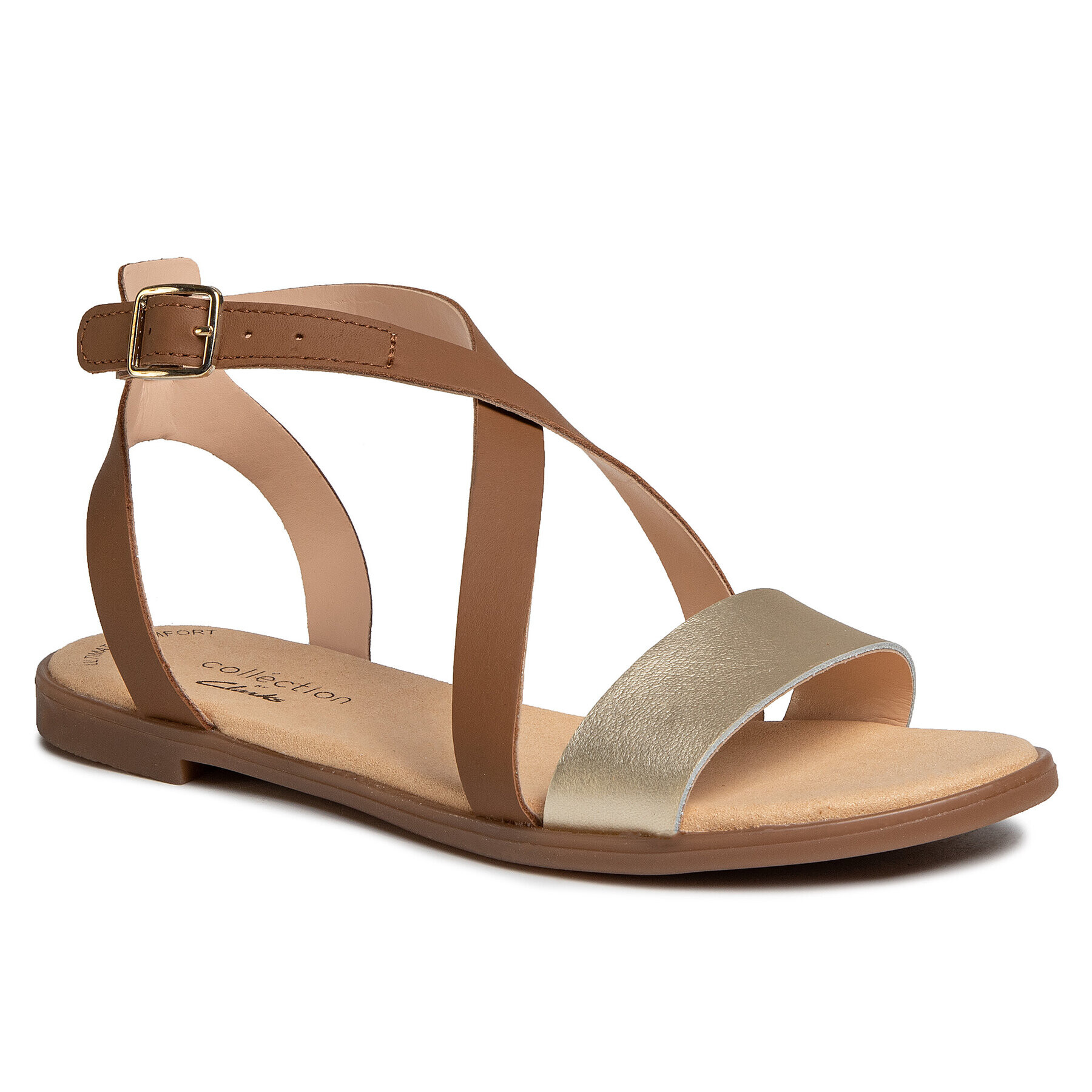 Clarks Сандали Bay Rosie 261493374 Кафяв - Pepit.bg