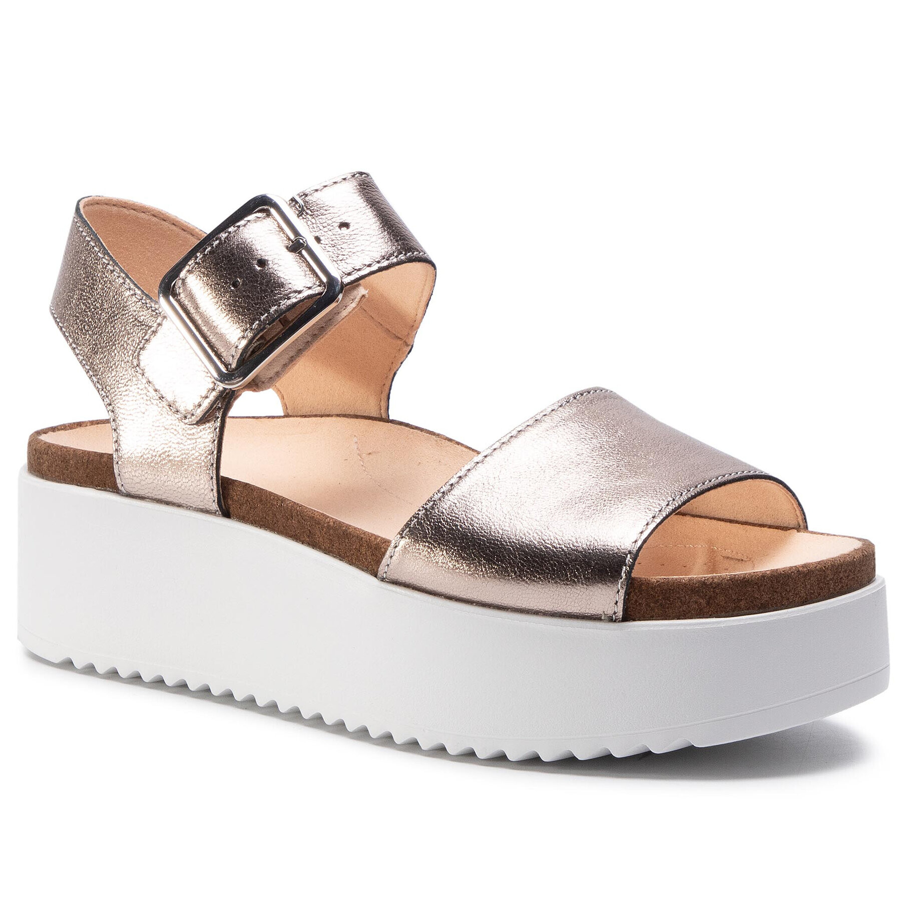 Clarks Сандали Botanic Strap 261477094 Златист - Pepit.bg