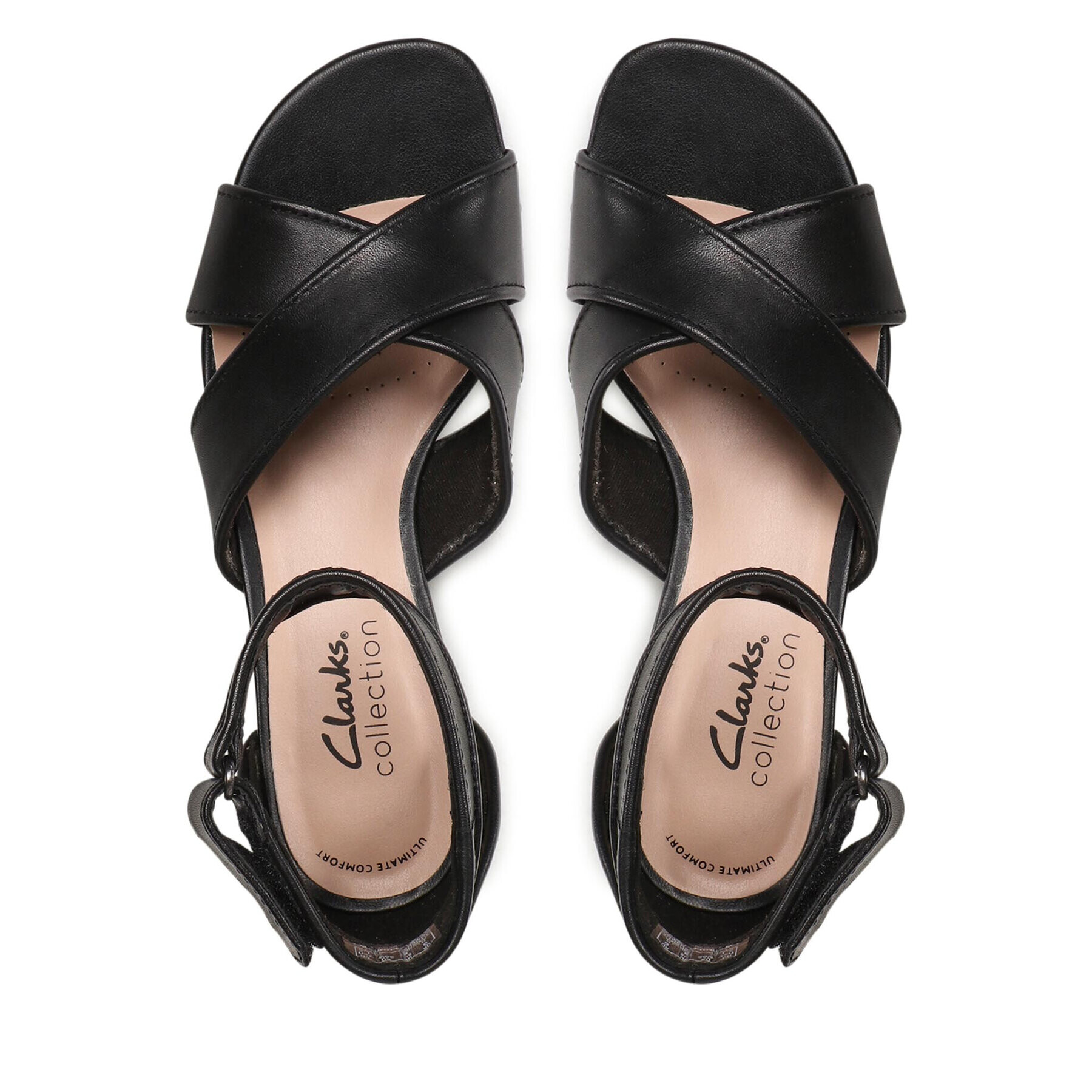 Clarks Сандали Caroleight Rise 261648614 Черен - Pepit.bg