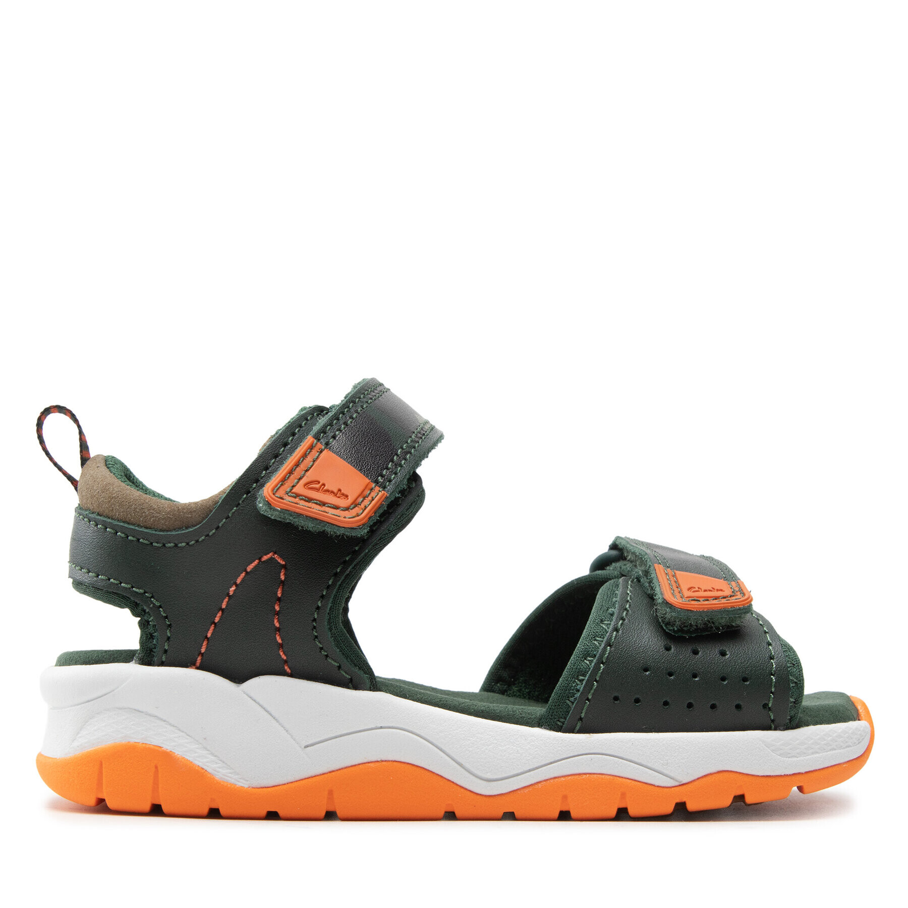 Clarks Сандали Clowder Print K 261661237 Зелен - Pepit.bg