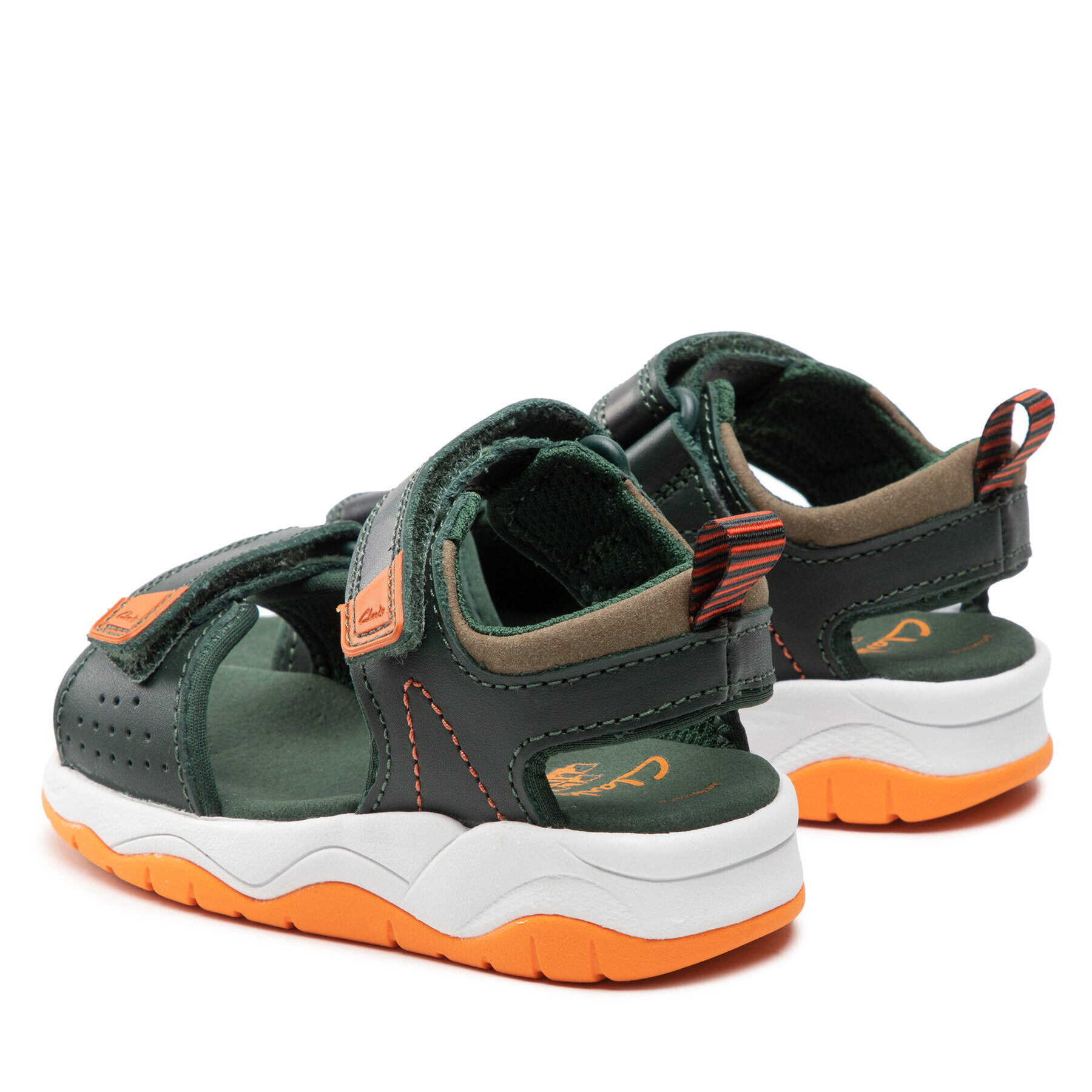 Clarks Сандали Clowder Print K 261661237 Зелен - Pepit.bg