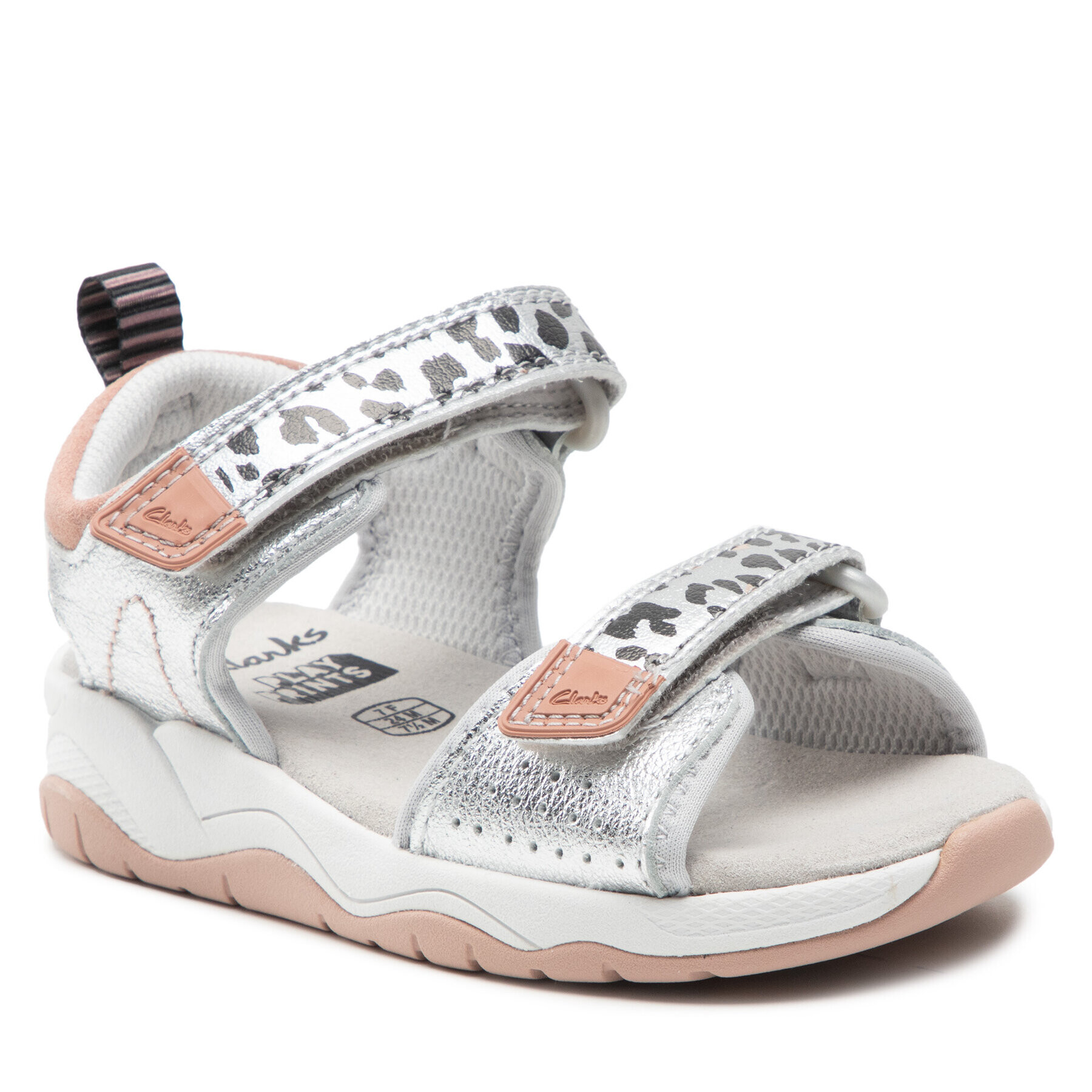 Clarks Сандали Clowder Print K. 261661276 Сребрист - Pepit.bg