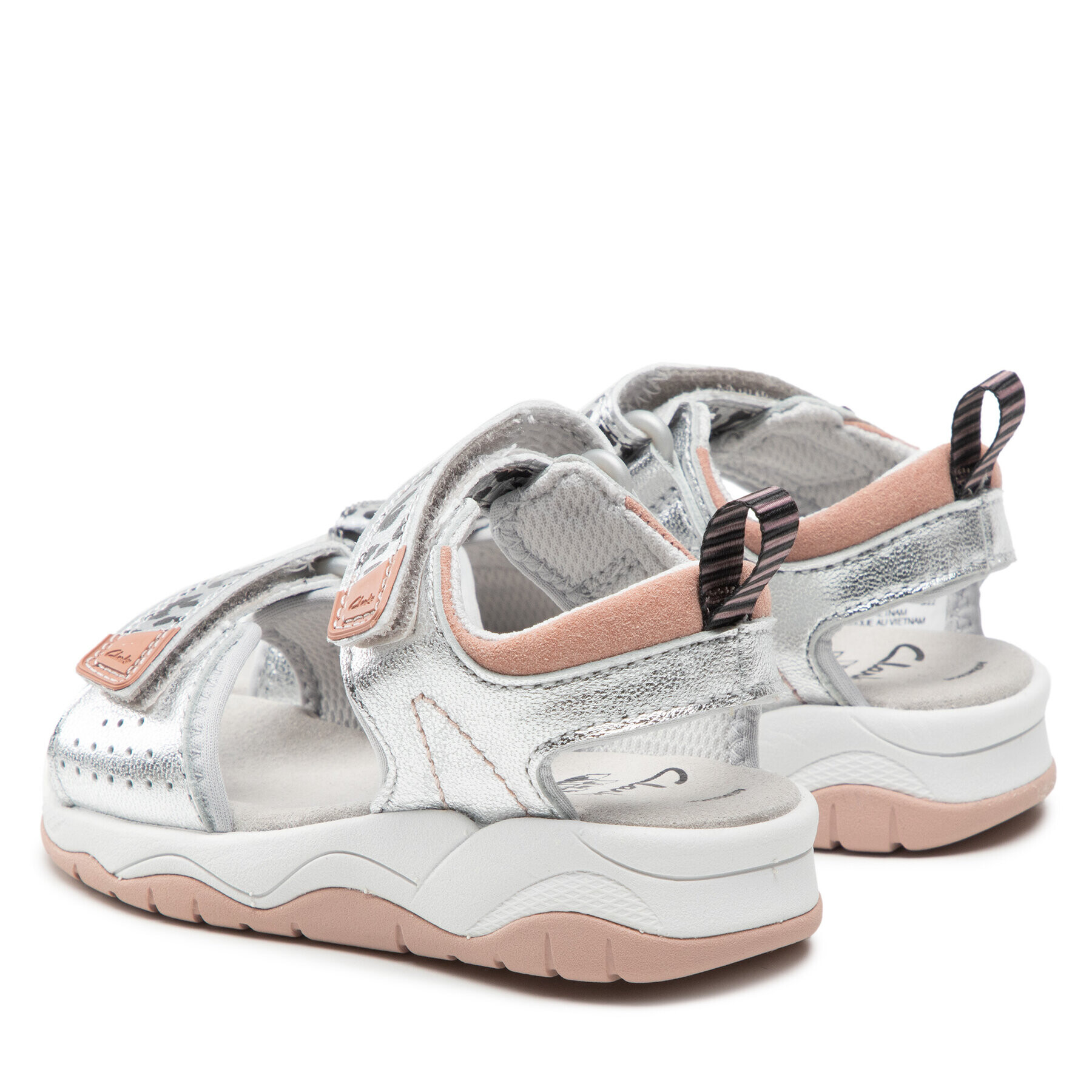 Clarks Сандали Clowder Print K. 261661276 Сребрист - Pepit.bg