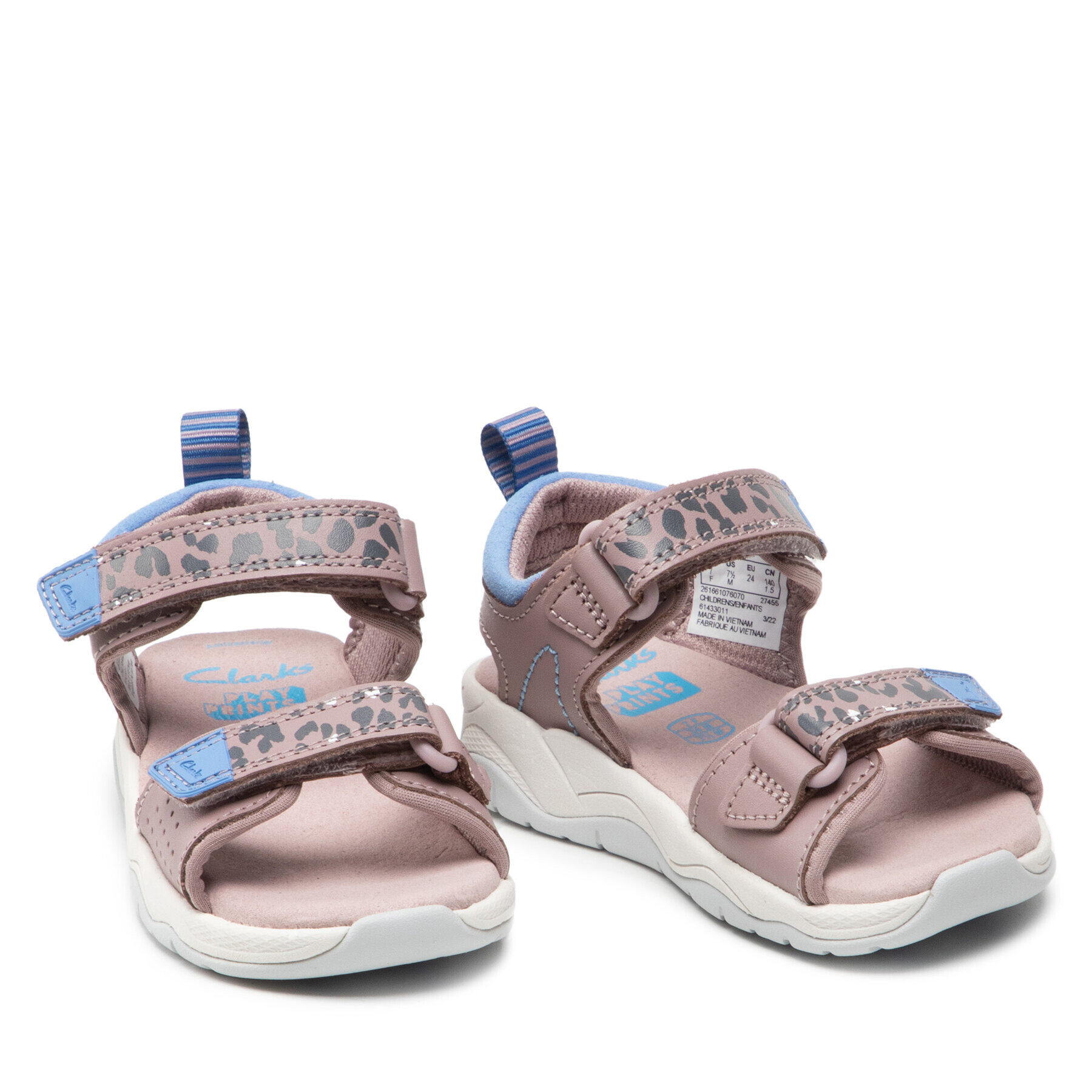 Clarks Сандали ClowderPrintK. 261661076 Розов - Pepit.bg