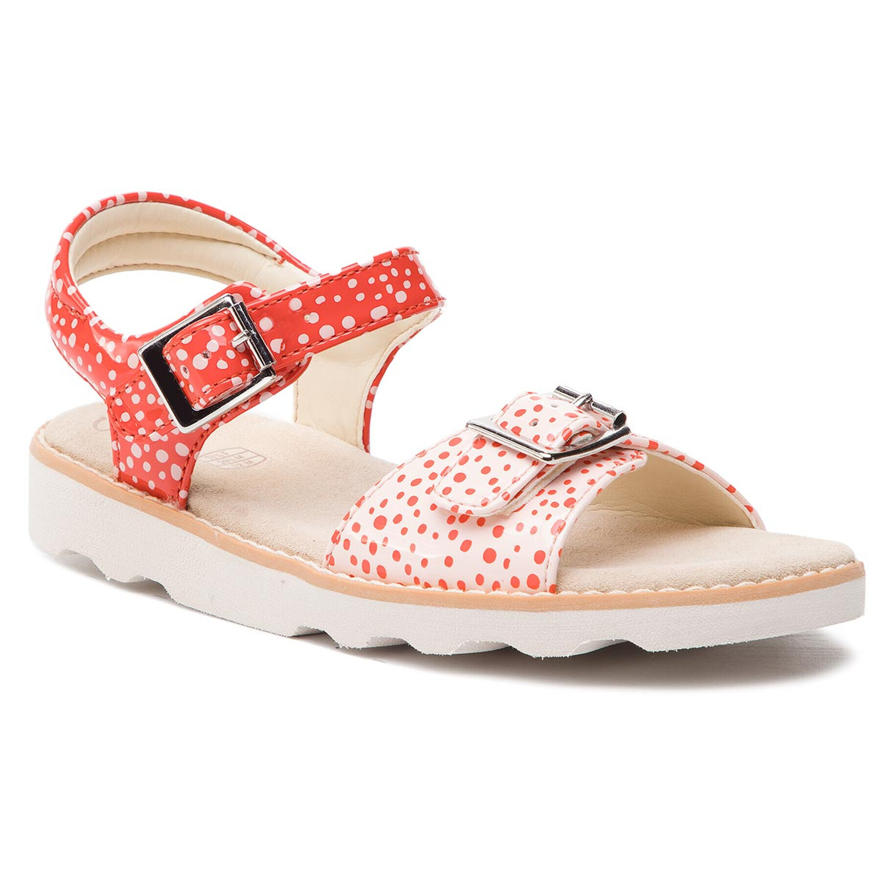 Clarks Сандали Crown Bloom K 261421296 Червен - Pepit.bg