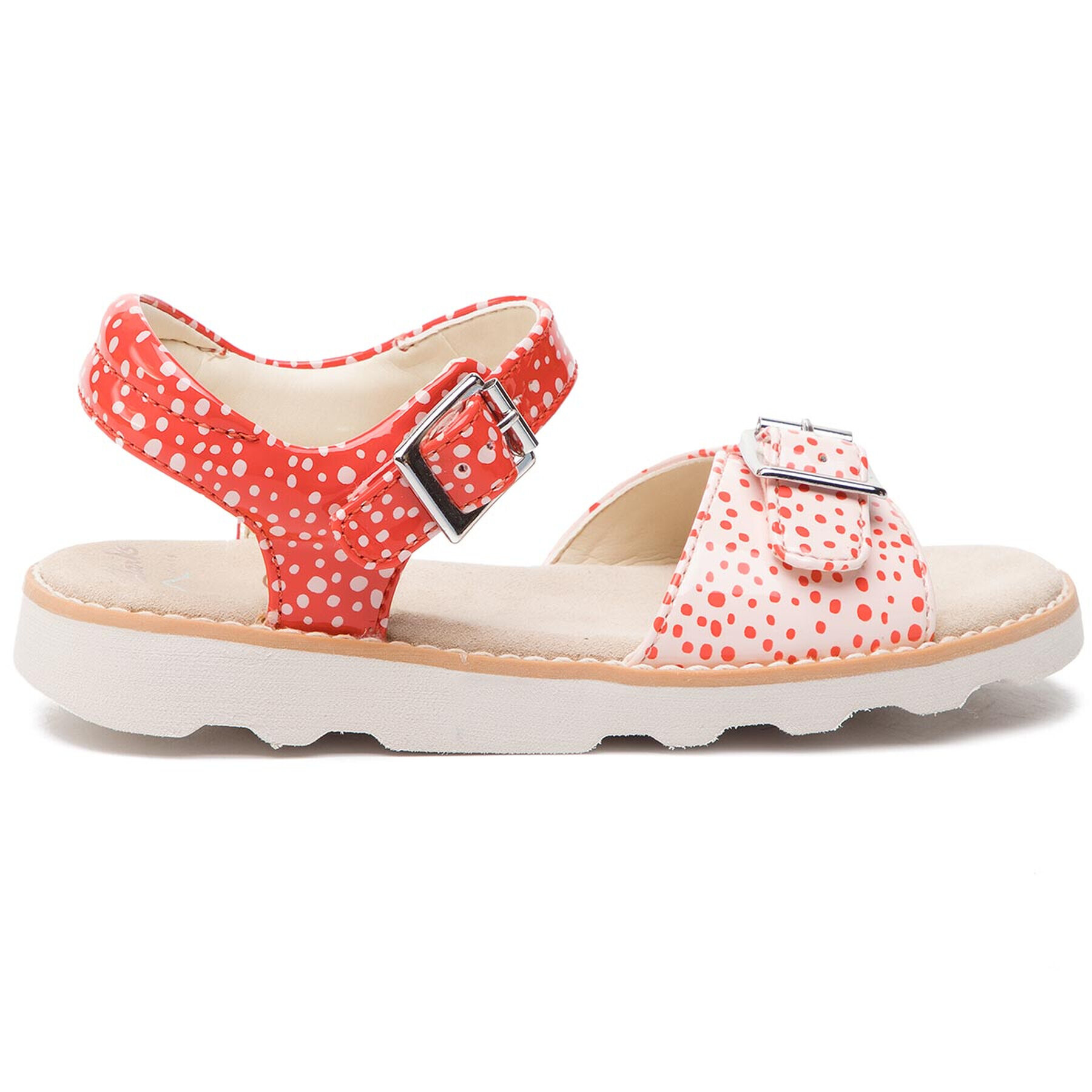 Clarks Сандали Crown Bloom K 261421296 Червен - Pepit.bg