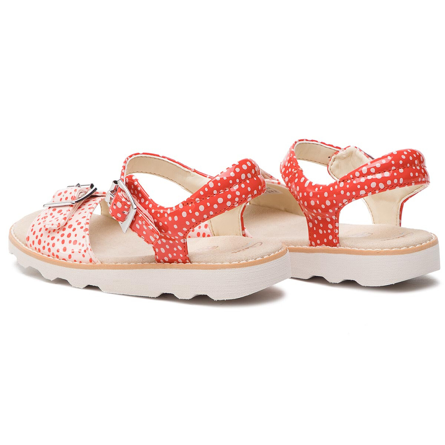 Clarks Сандали Crown Bloom K 261421296 Червен - Pepit.bg