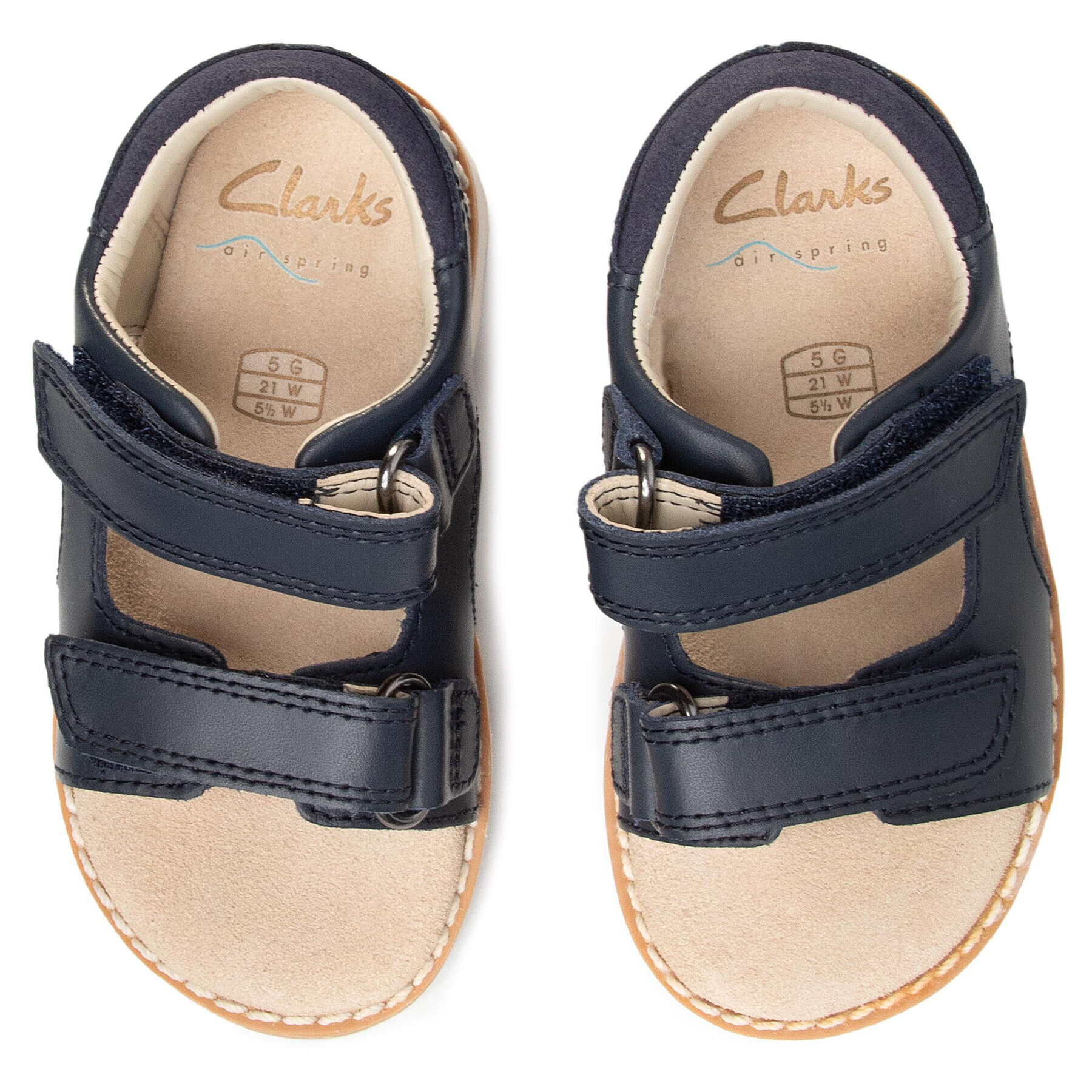 Clarks Сандали Crown Root T 261411337 Тъмносин - Pepit.bg