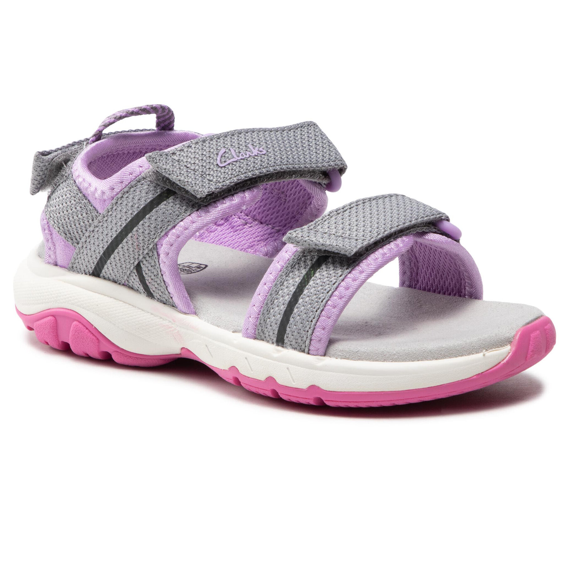 Clarks Сандали Expo Sea K 261575897 Сив - Pepit.bg