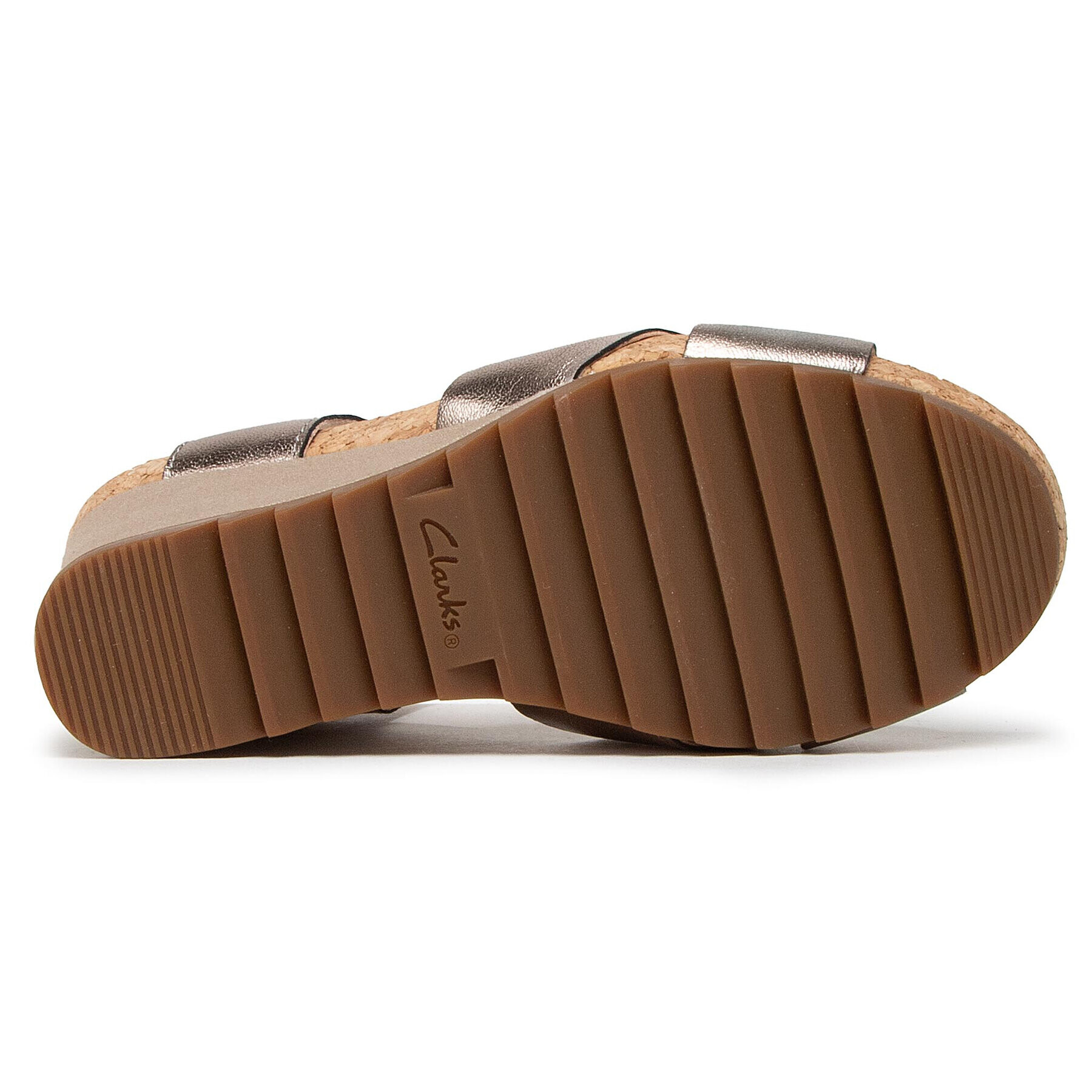 Clarks Сандали Flex Sun 261504324 Златист - Pepit.bg