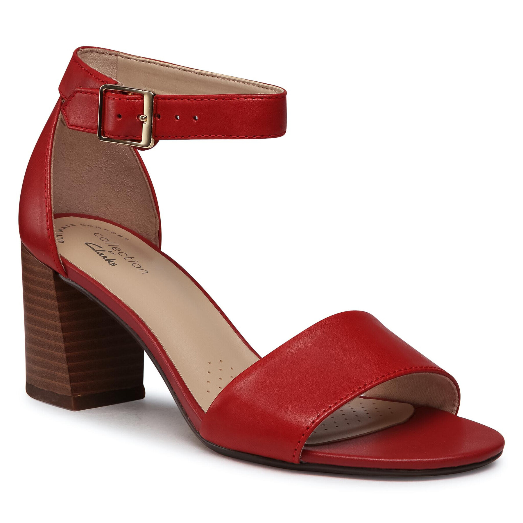 Clarks Сандали Jocelynne Cam 261594154 Червен - Pepit.bg