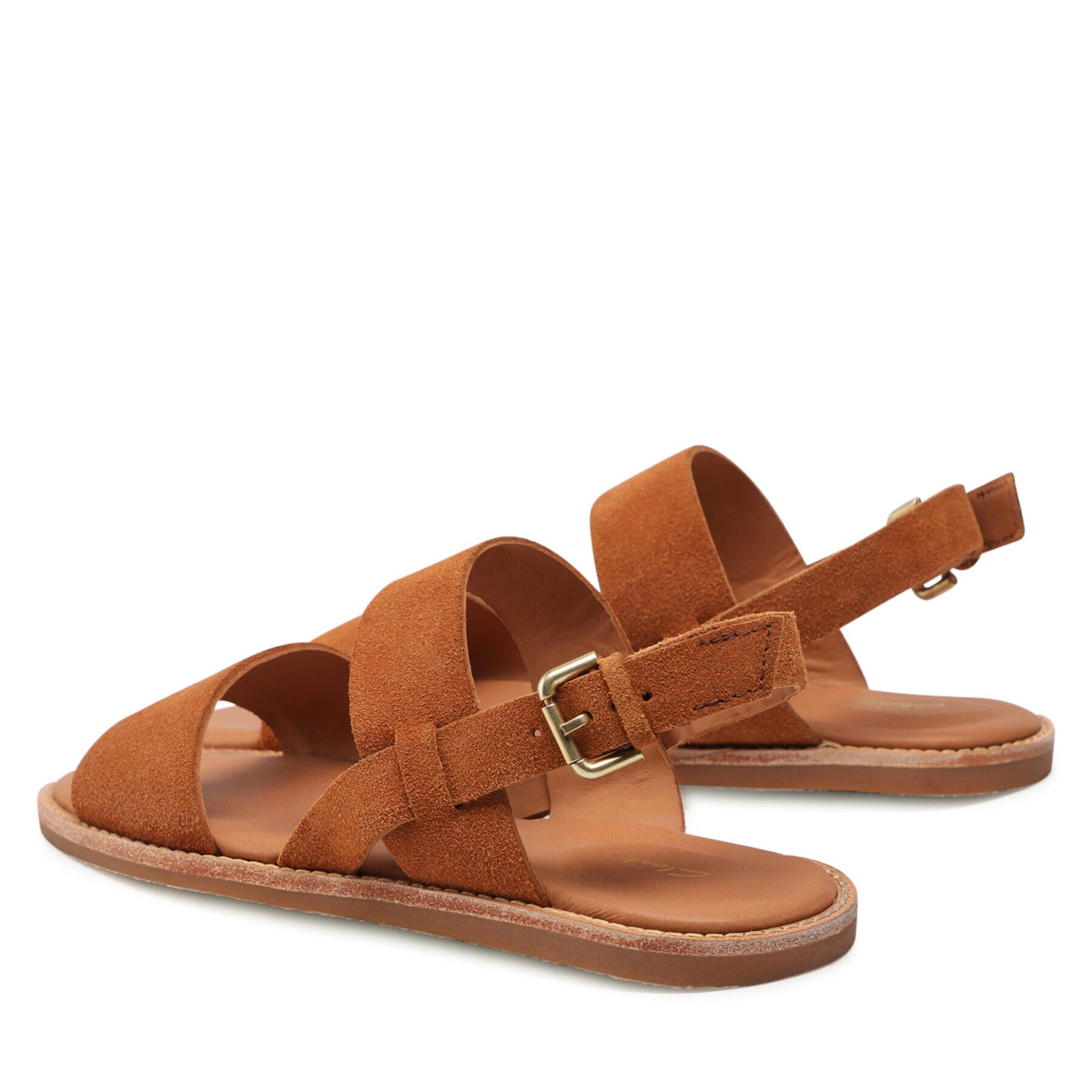 Clarks Сандали Karsea Strap 261585384 Кафяв - Pepit.bg