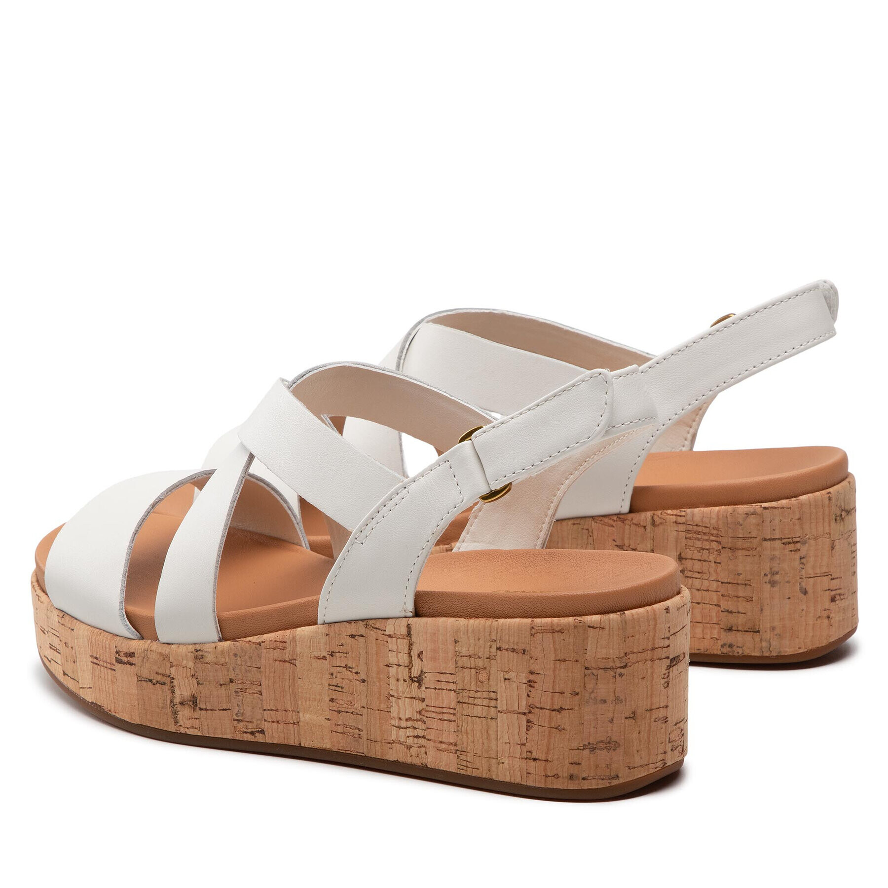 Clarks Сандали Kimmei Cork 261643594 Бял - Pepit.bg