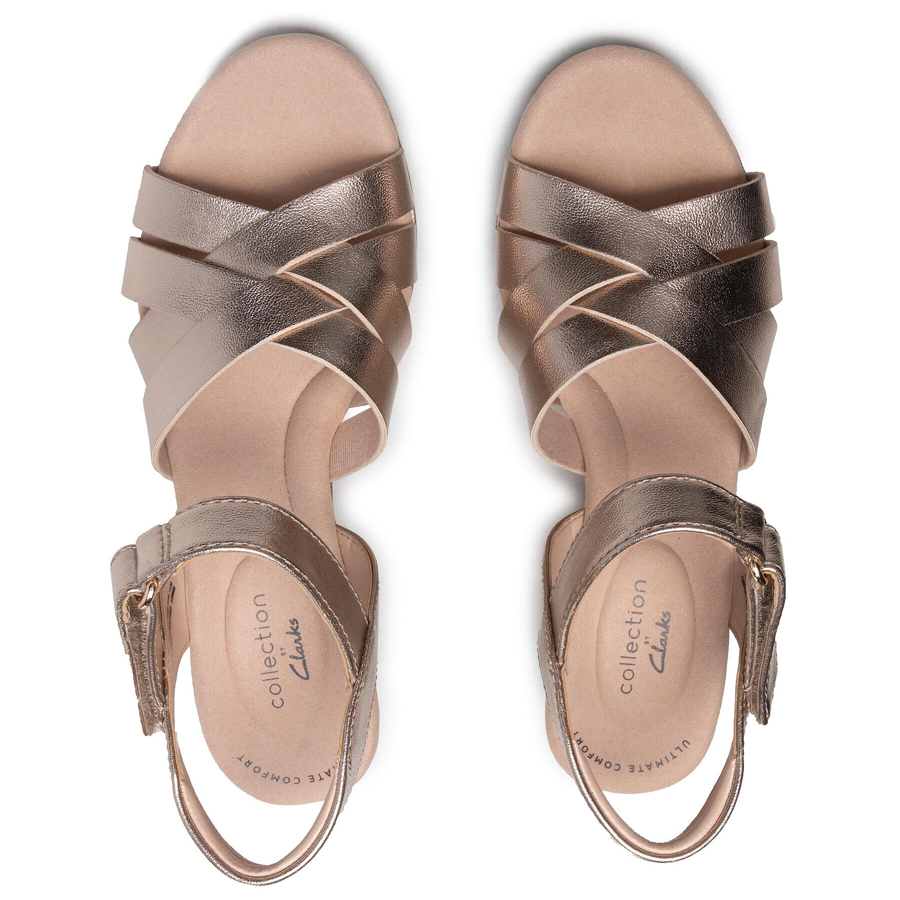Clarks Сандали Lafley Leah 261577704 Златист - Pepit.bg