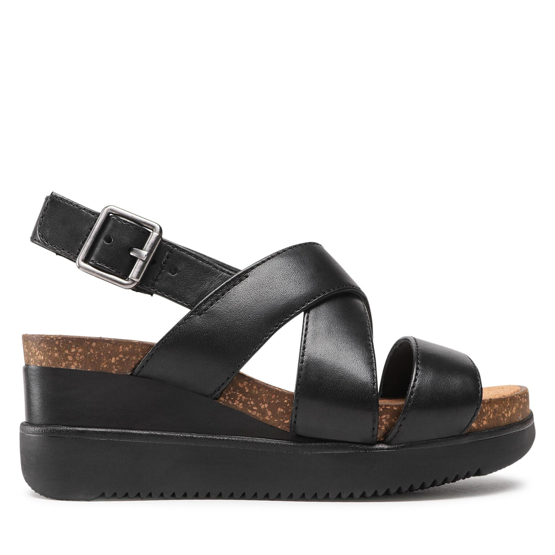 Clarks Сандали Lizby Cross 261591084 Черен - Pepit.bg