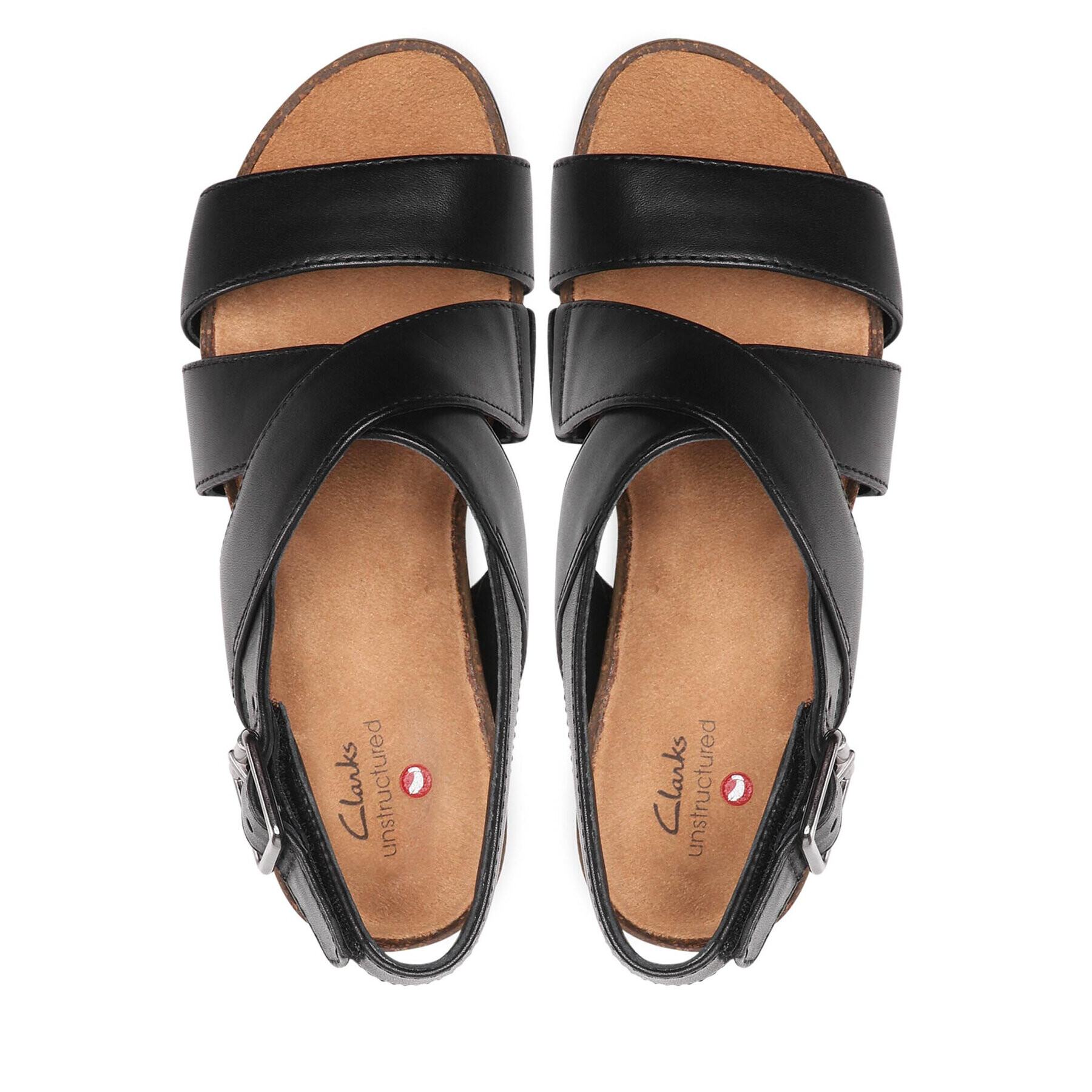Clarks Сандали Lizby Cross 261591084 Черен - Pepit.bg