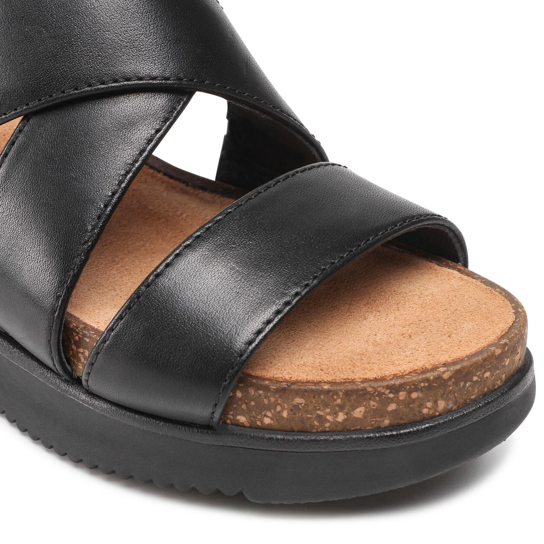 Clarks Сандали Lizby Cross 261591084 Черен - Pepit.bg