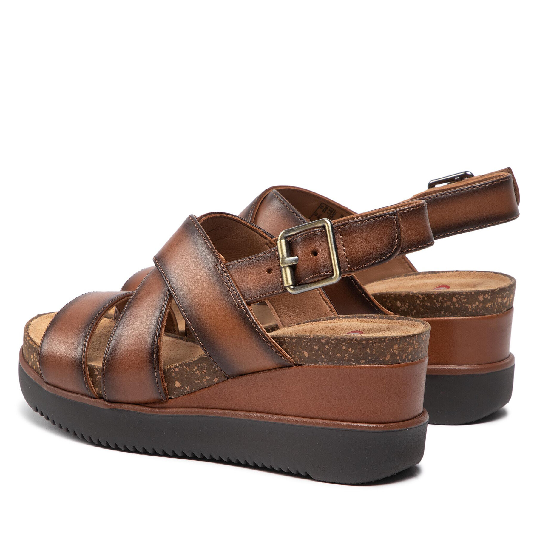 Clarks Сандали Lizby Cross 261659044 Кафяв - Pepit.bg