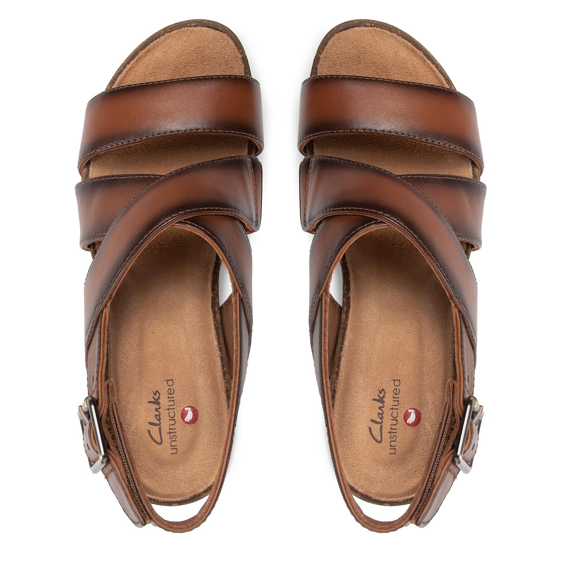 Clarks Сандали Lizby Cross 261659044 Кафяв - Pepit.bg